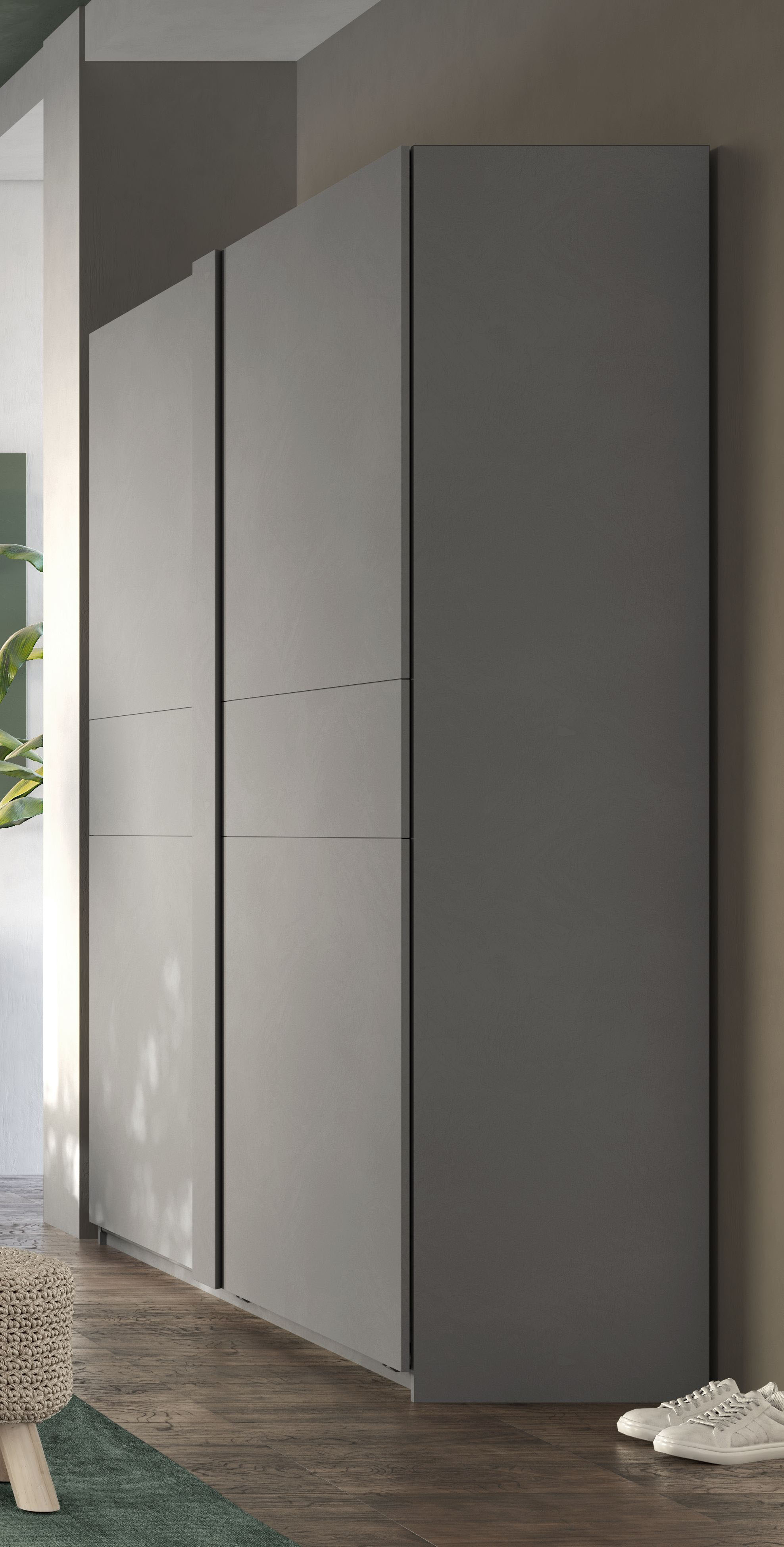 Thumbnail - INOSIGN Schwebetürenschrank "Jupiter, Schiebetürenschrank in Steingrau"