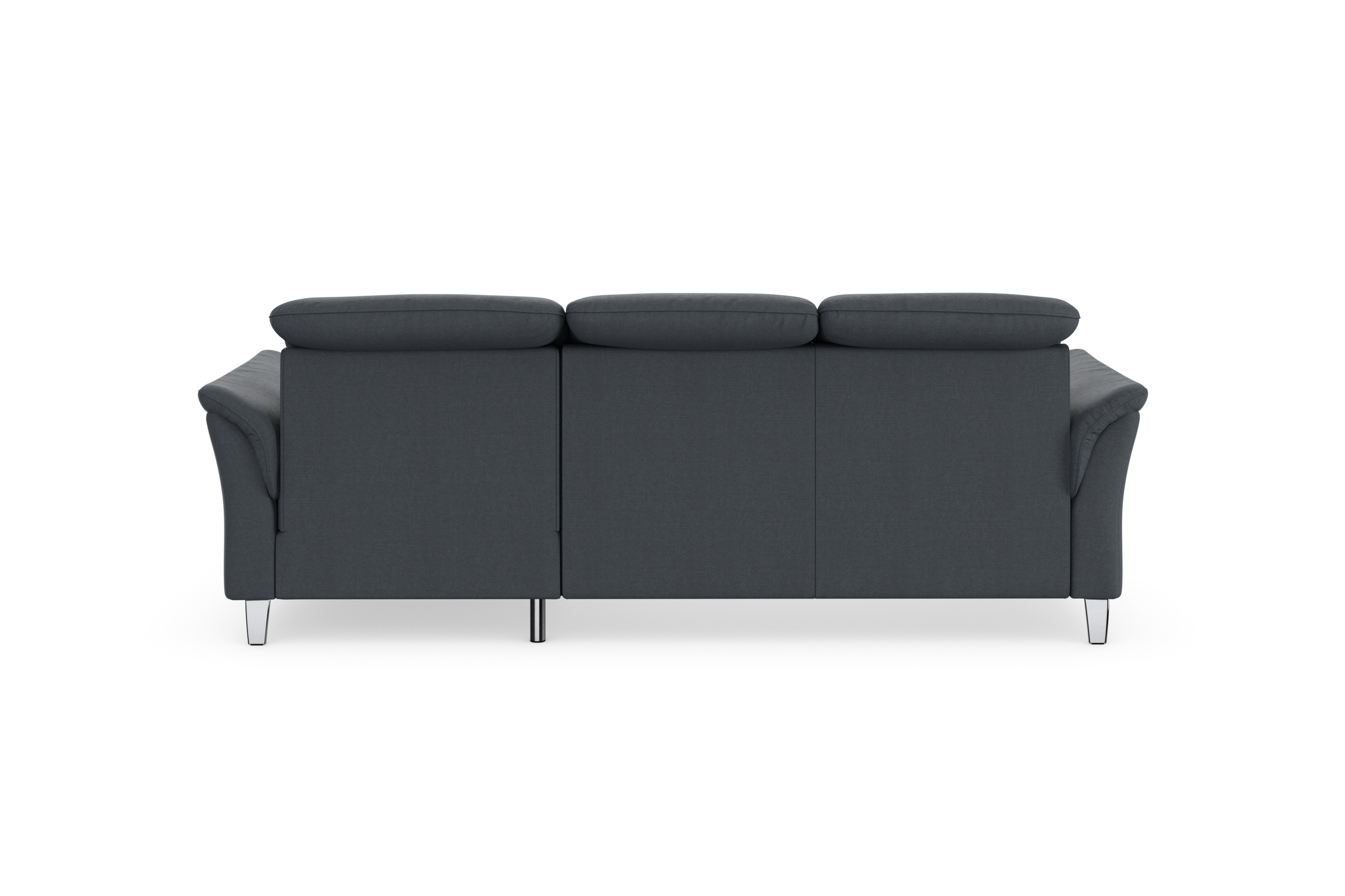 Ecksofa SIT & MORE "Maggiore L-Form", grau (dunkelgrau), B:258cm H:88cm T:173cm, 98% Polyester, 2% Polyamid, Sofas, Ecksofa, wahlweise mit Kopfteilverstellung, Bettfunktion und Bettkasten 9