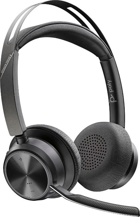 Wireless-Headset »VOYAGER | 2 Noise Bluetooth-HFP-HSP, FOCUS Active UC«, Poly Bluetooth-AVRCP BAUR A2DP (ANC)-Freisprechfunktion Cancelling