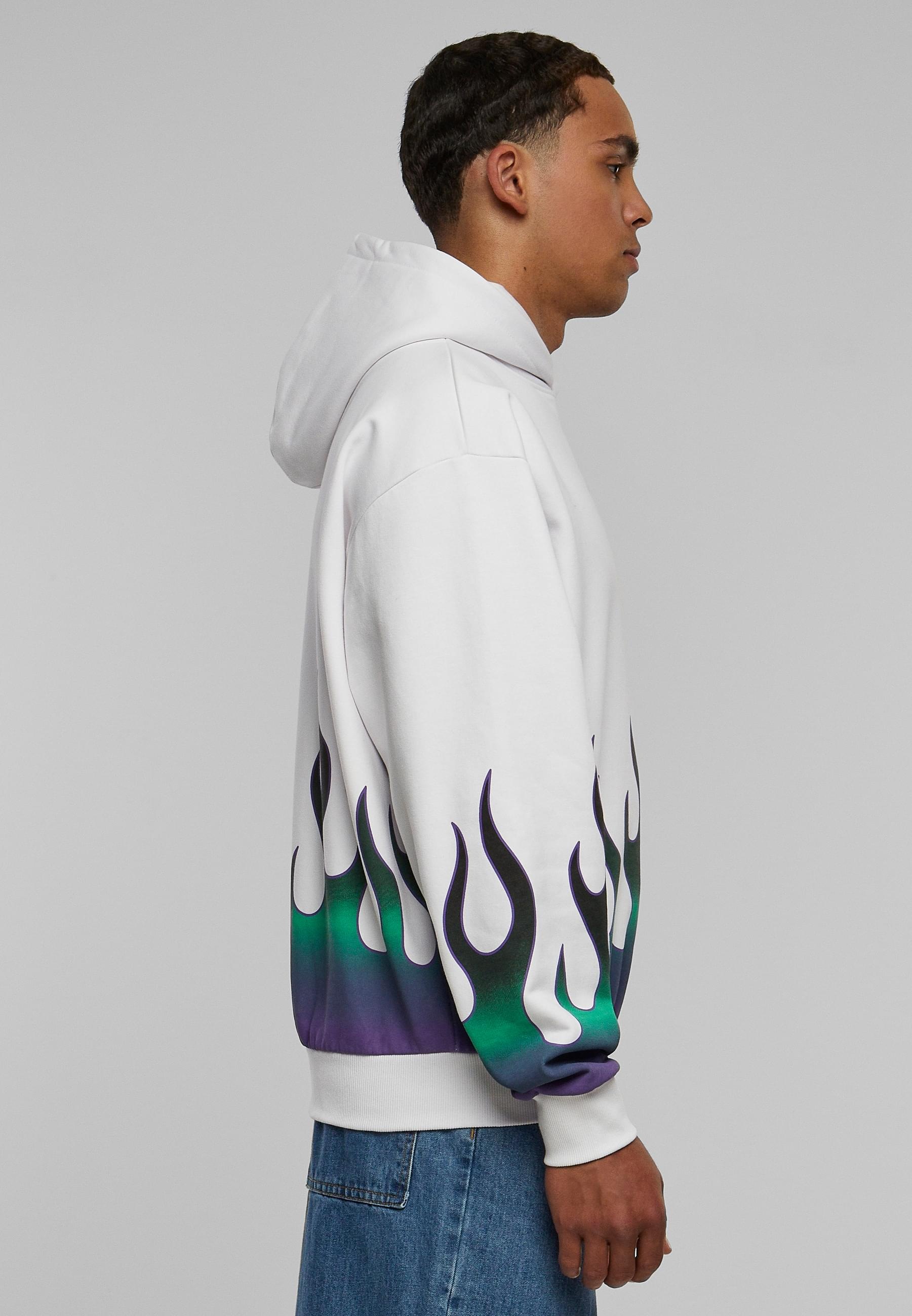Karl Kani Kapuzensweatshirt »Karl Kani Herren KM233-005-1 KK Small Signature Flame Os Hoodie«, (1 tlg.)