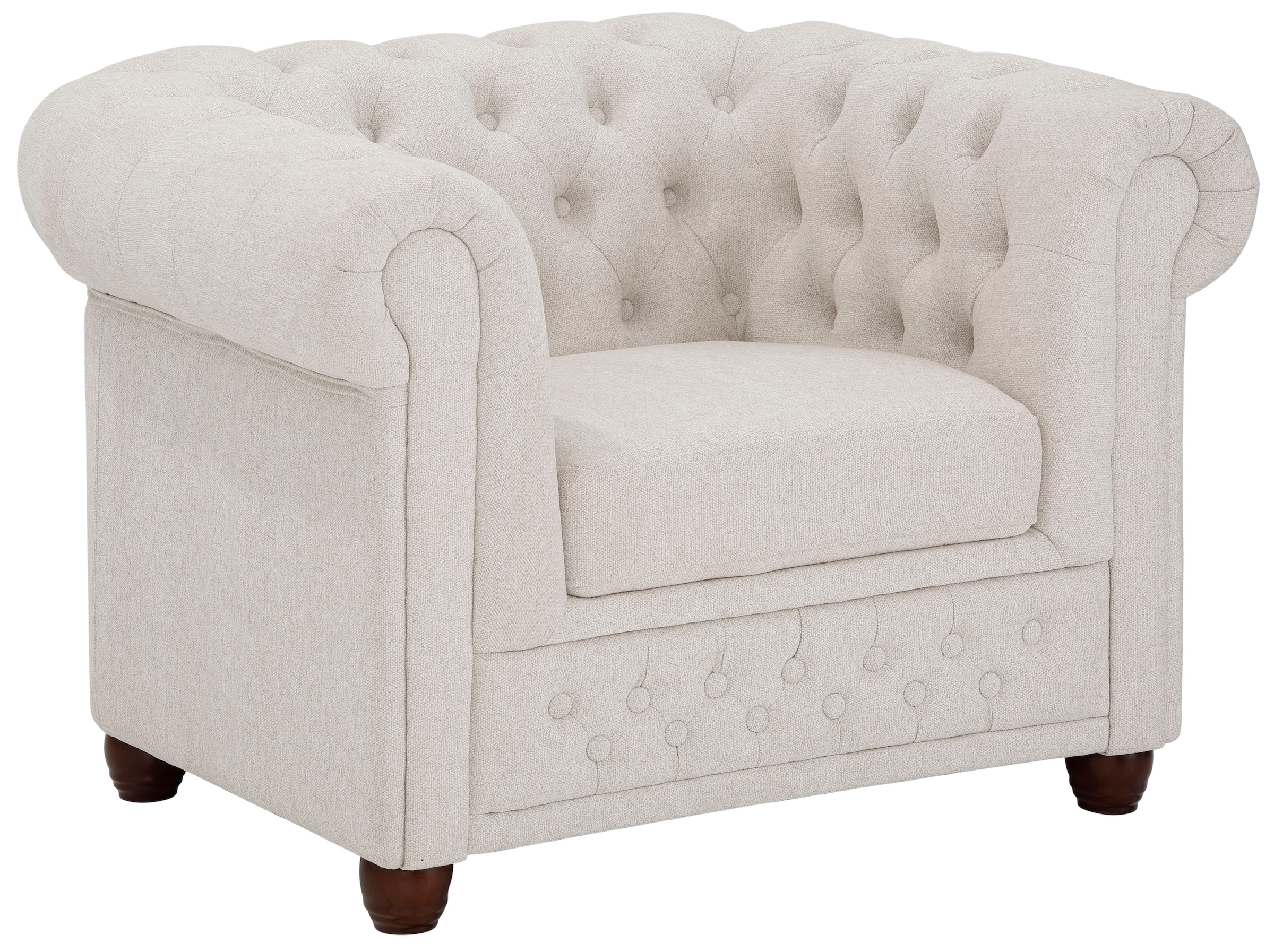 Home affaire Chesterfield-Sessel "New Castle Sessel", hochwertige Knopfheft günstig online kaufen