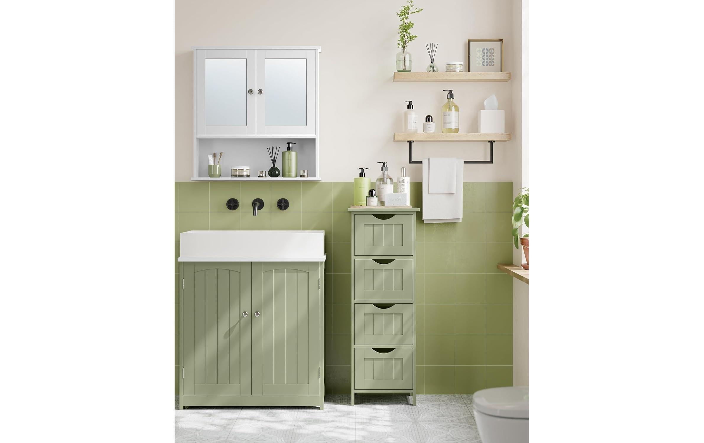 VASAGLE Kommode »Landhausstil 30 x 82 cm«