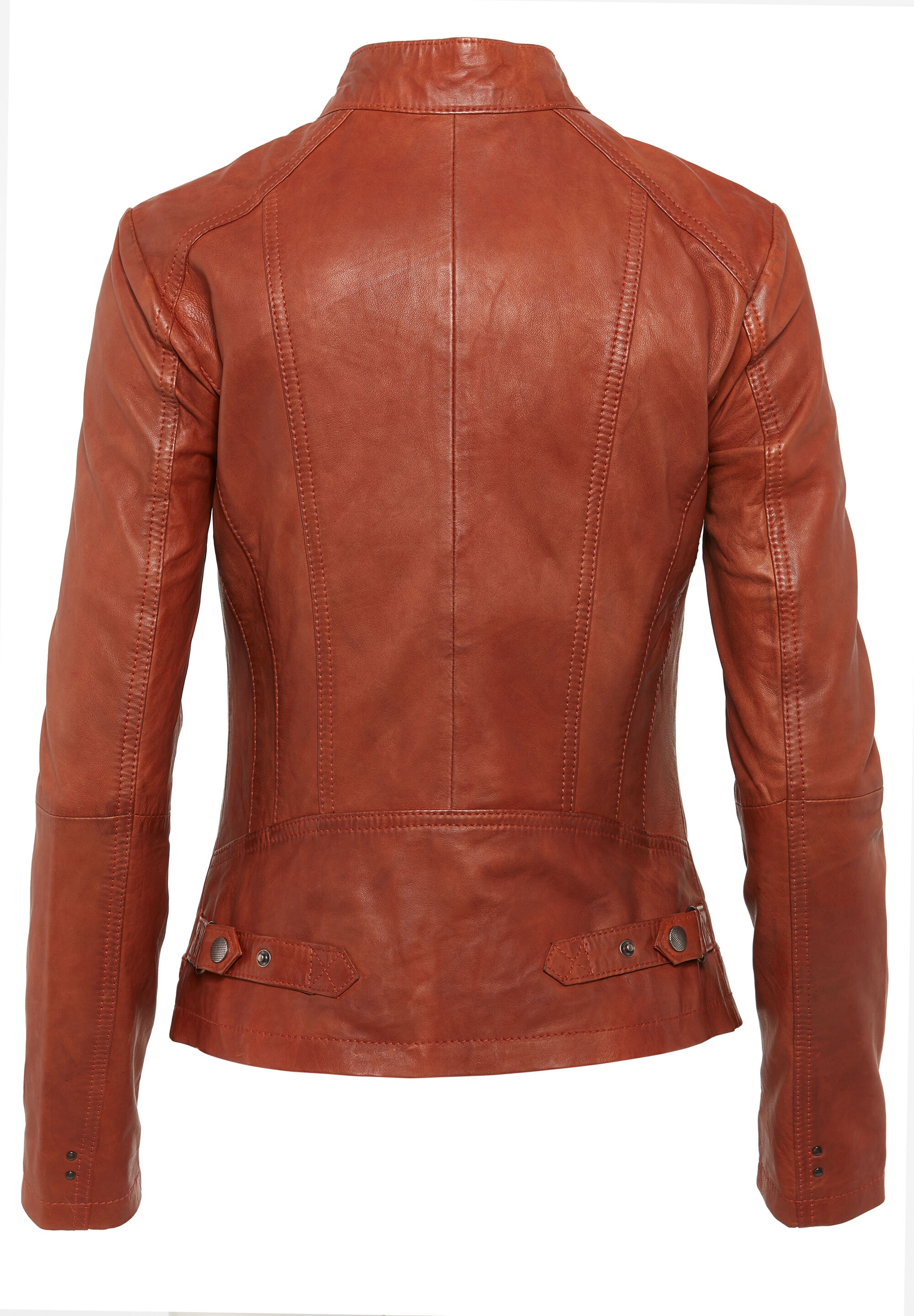 7eleven Bikerjacke »SECATIA« ohne Kapuze mit Ziernähten