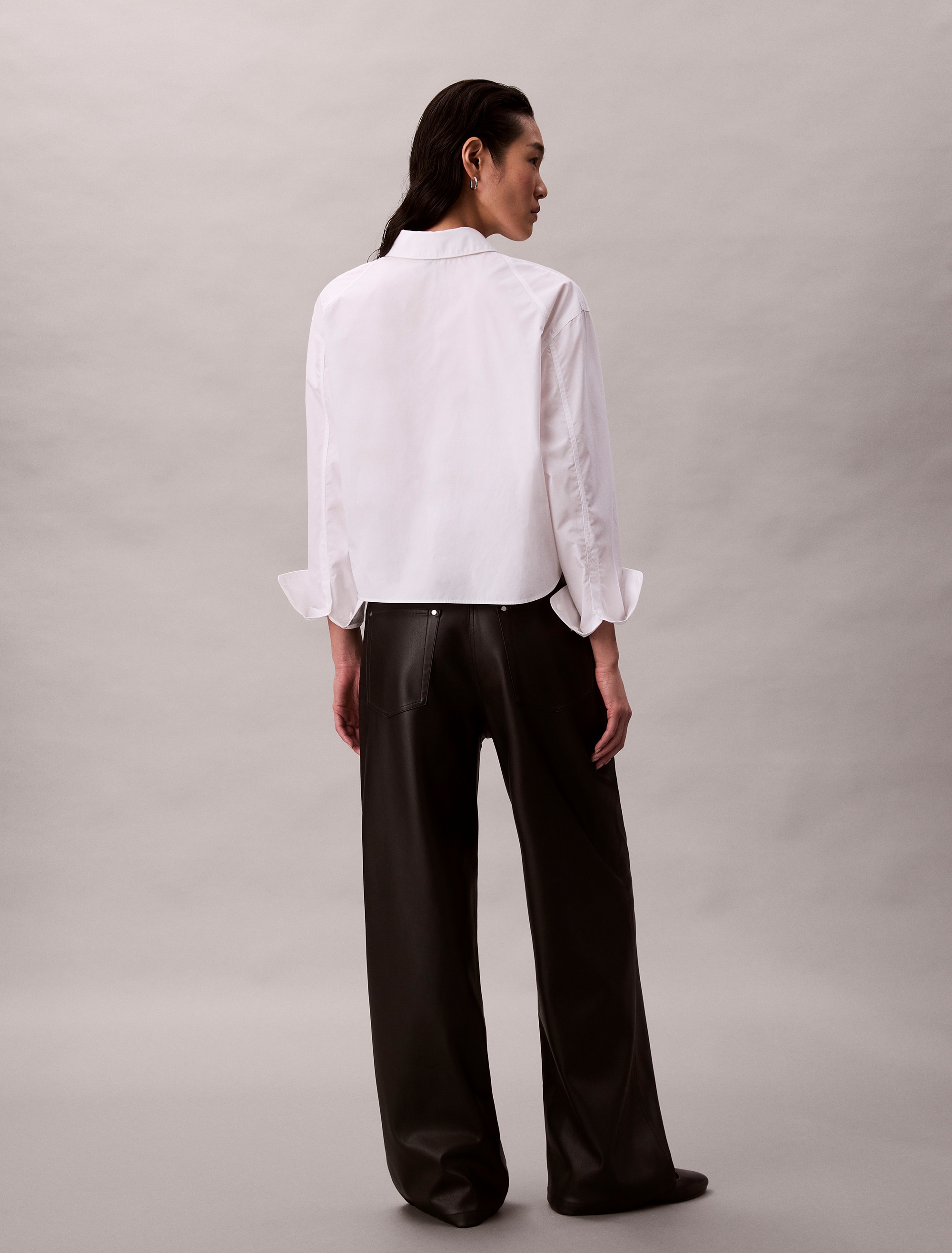 Calvin Klein Jeans Lederimitathose "FAUX LEATHER 5PKT PANT" Regular fit günstig online kaufen