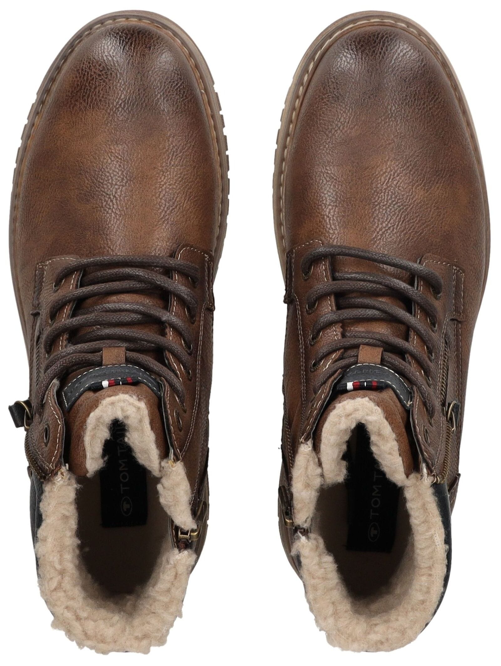 TOM TAILOR Schnürstiefelette »Tom Tailor Stiefelette Lederimitat«