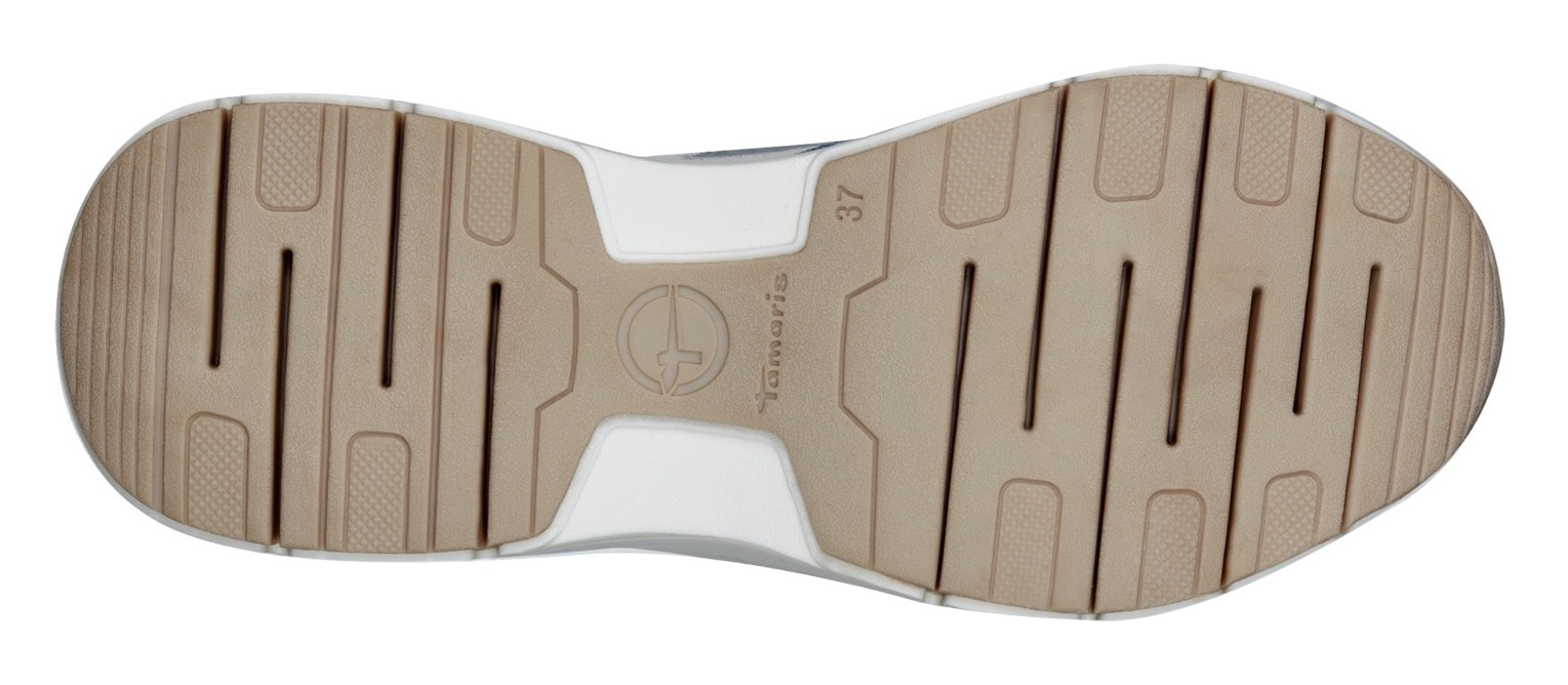 Tamaris Keilsneaker, Plateaus, Freizeitschuh, Schnürschuh mit kontrastfarbenen Details