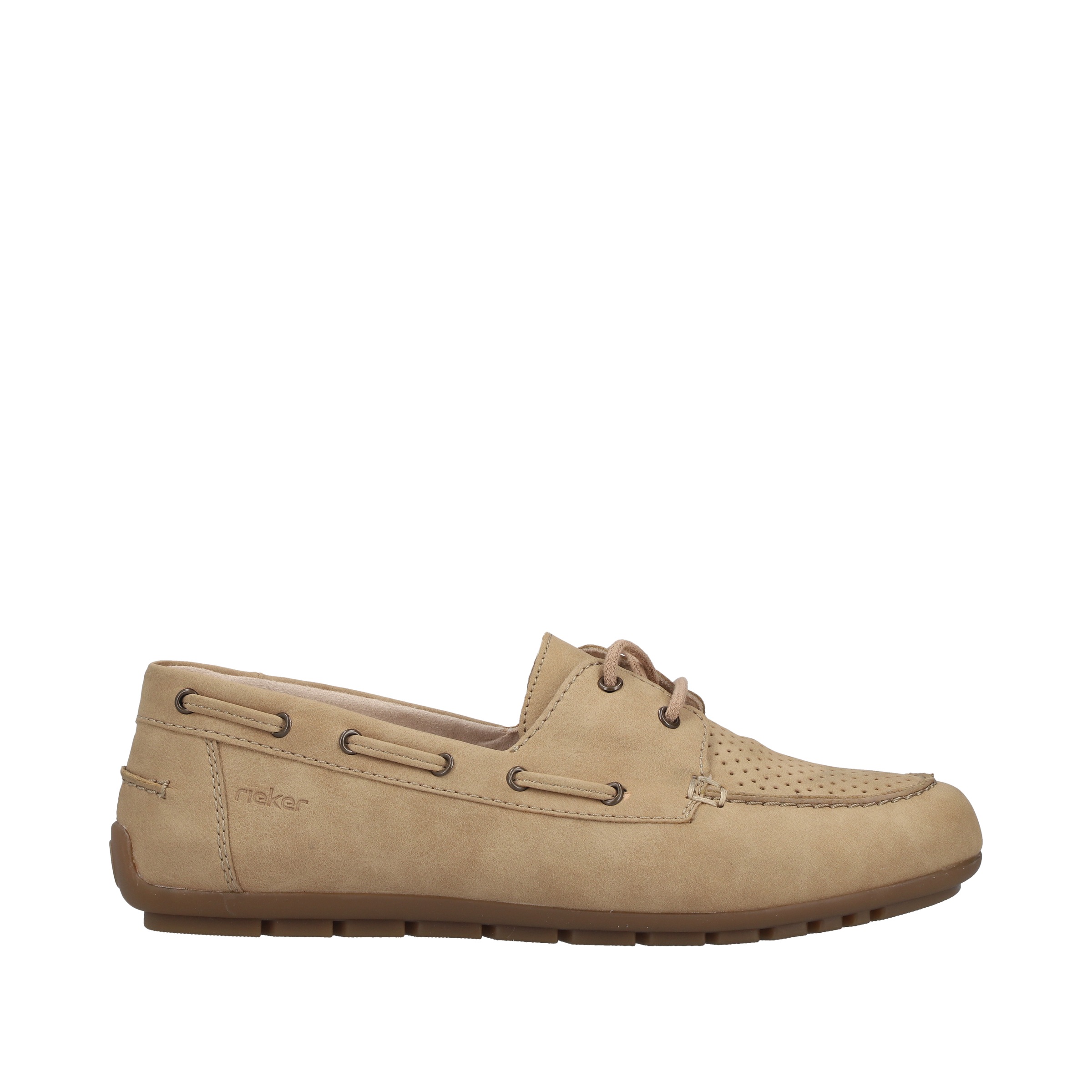 Rieker Herren Bootsschuh Mokassin Beige 37 9