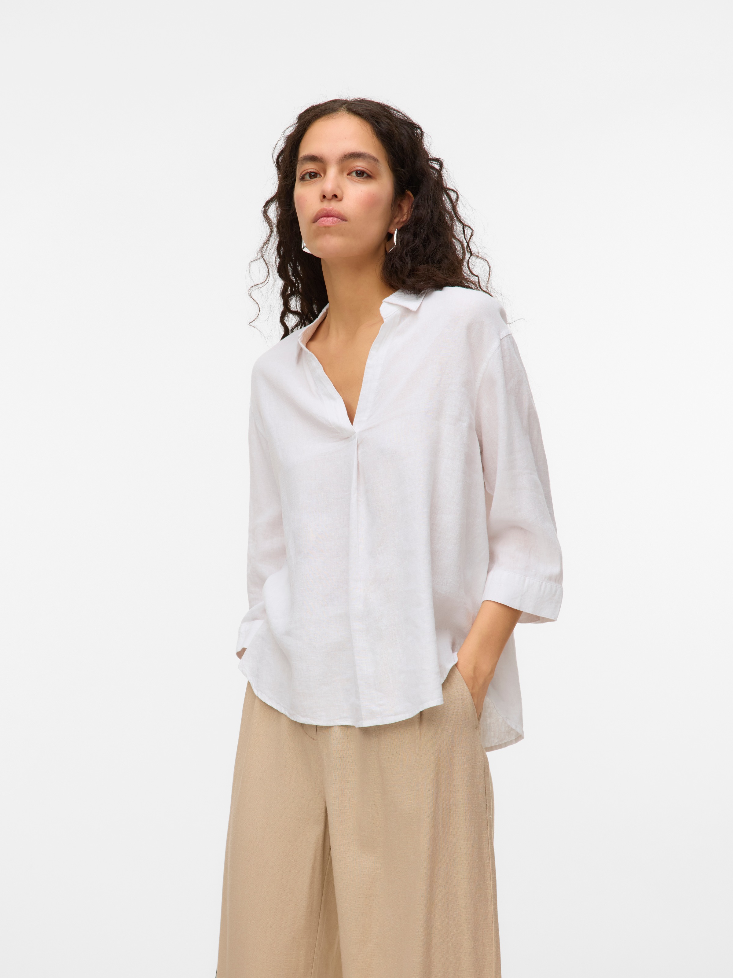 Vero Moda Shirtbluse "VMLINN 3/4 TOP WVN GA NOOS" günstig online kaufen