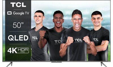 TCL QLED-Fernseher »50C735X1«, 126 cm/50 Zoll, 4K Ultra HD, Smart-TV-Google TV, HDR... kaufen