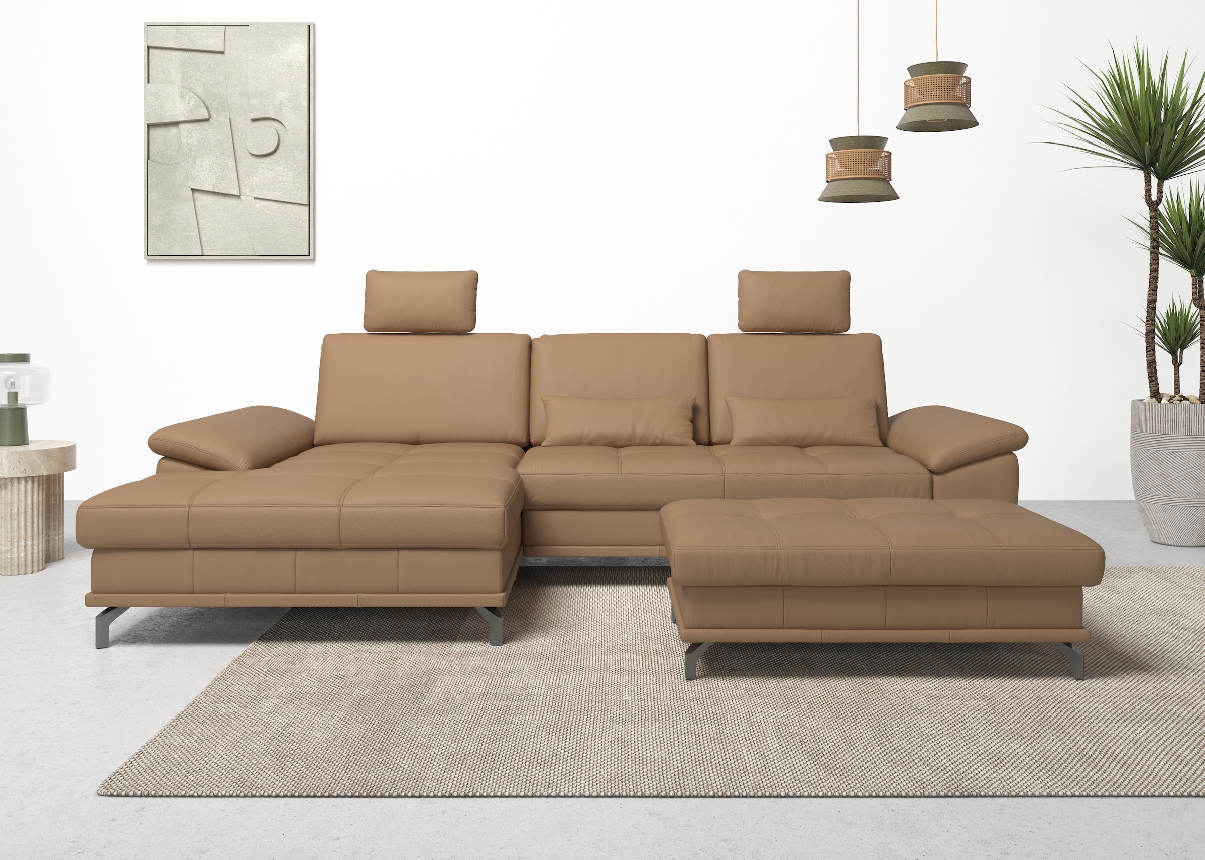 OTTO home Ecksofa "Costello L-Form, B: 301 cm mit Sitztiefen-, Armteilverst günstig online kaufen