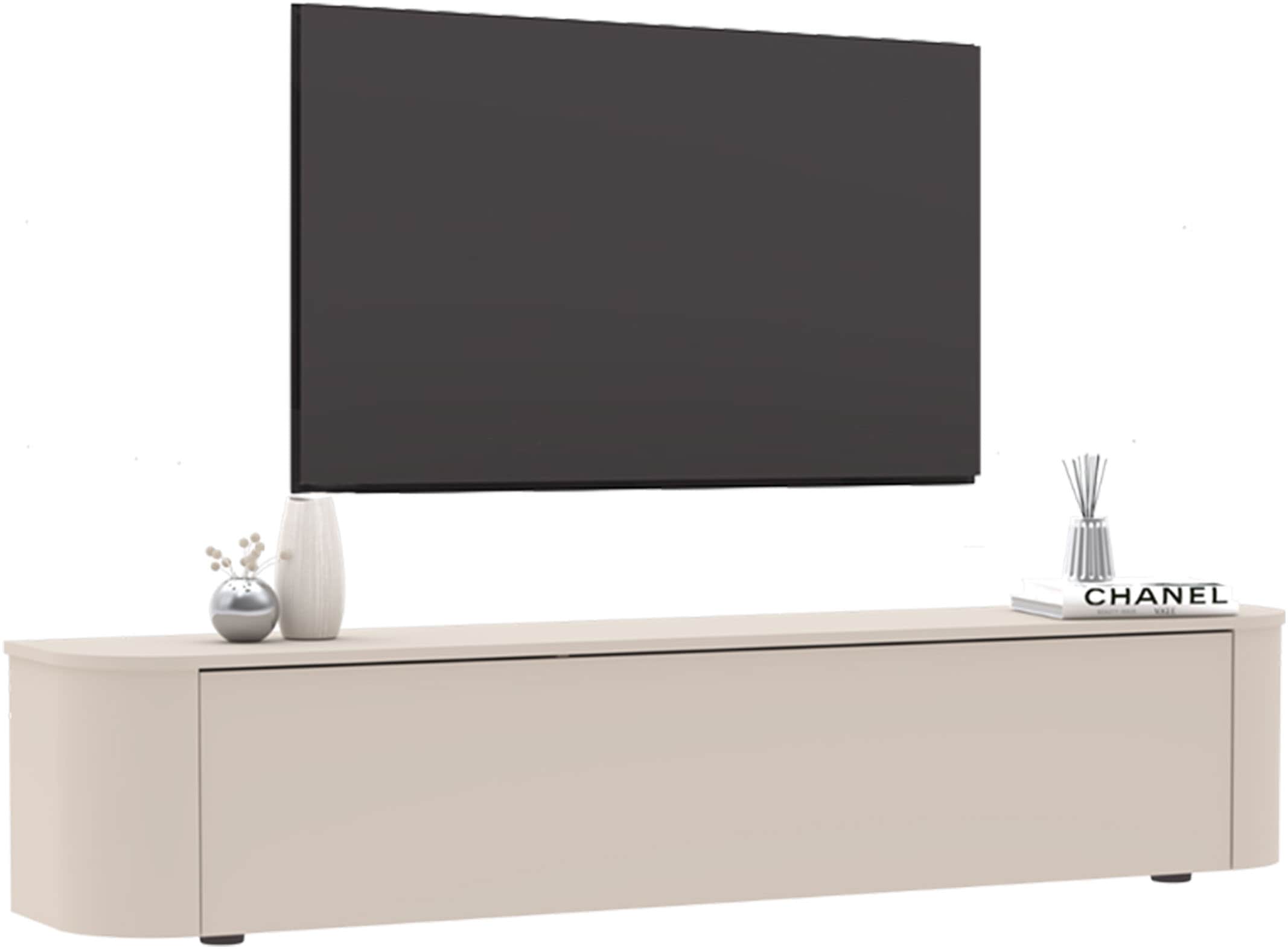 INOSIGN Lowboard "Lido, 181 cm breit, 1 Klappe, TV-Schrank, TV-Kommode, Med günstig online kaufen