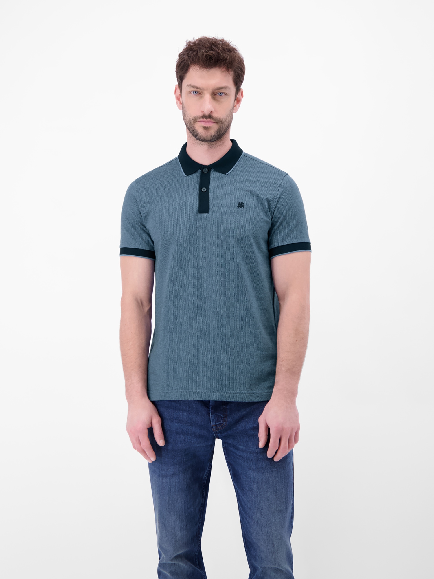 LERROS 1100000002199 "Poloshirt in 2-Tone-Optik"