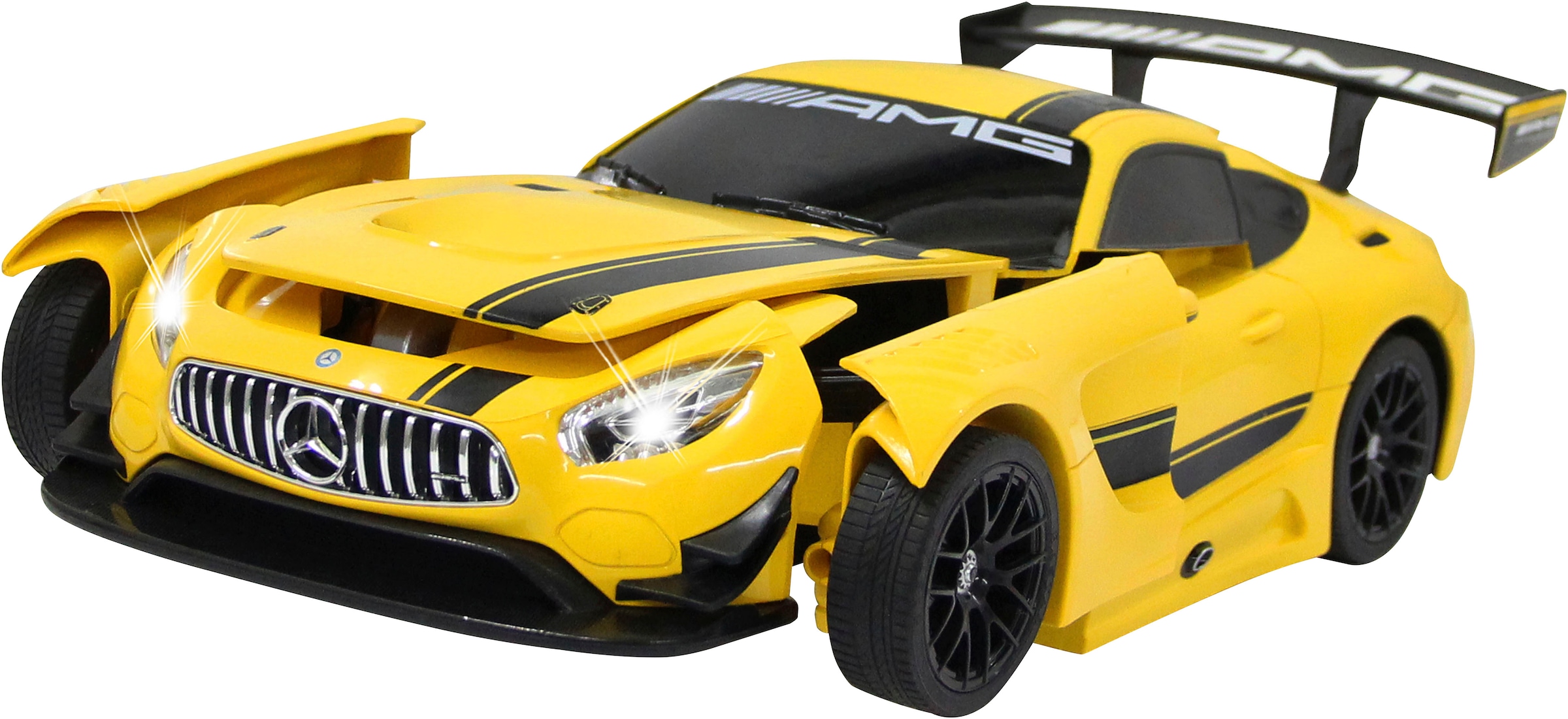 Jamara RC-Auto »Deluxe Cars, Mercedes-AMG GT3, 1:14, gelb, 2,4GHz«, mit Lautsprecher