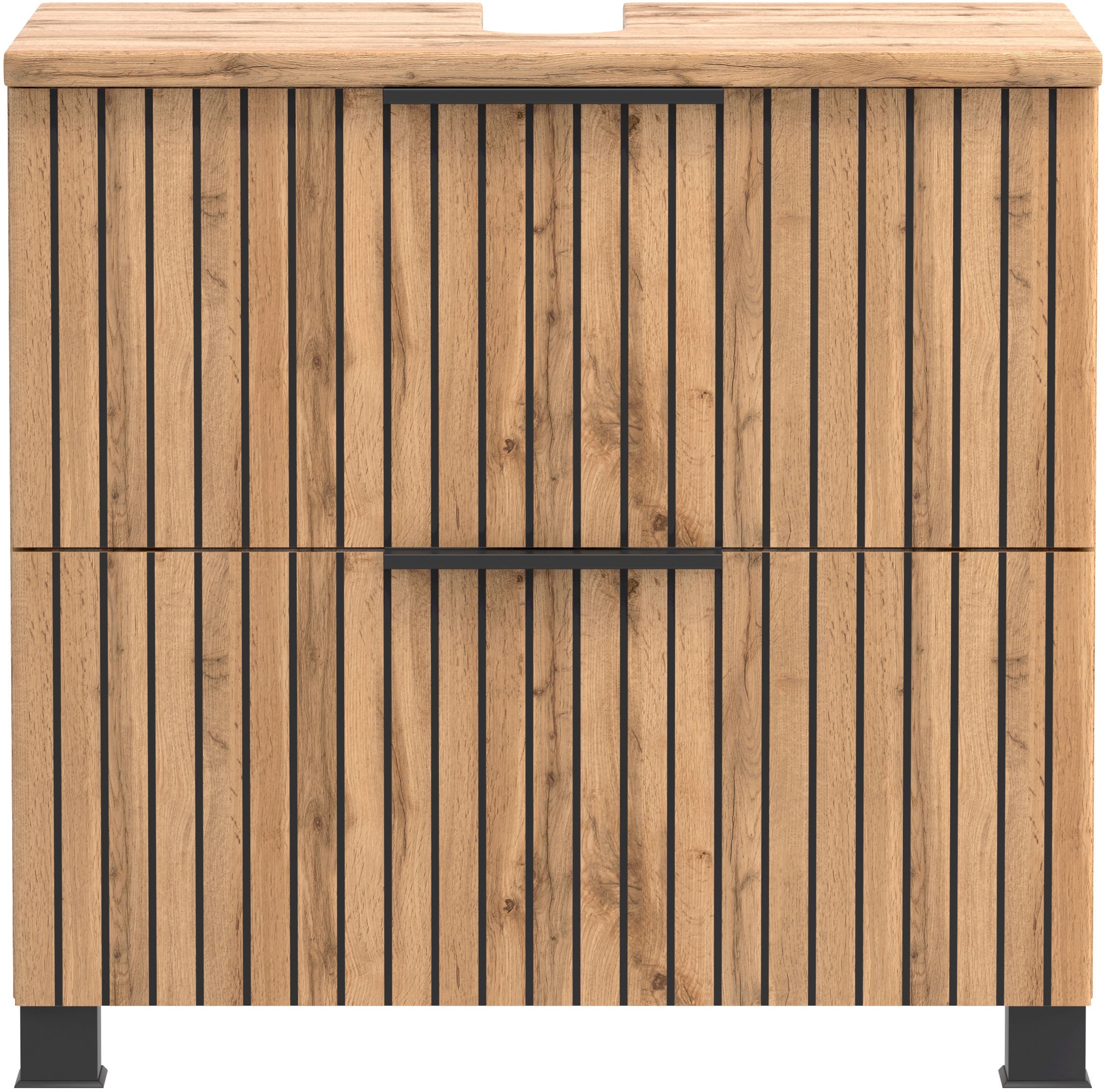 welltime Waschbeckenunterschrank, Welltime, Breite 60 cm, 1 Klappe, 1 Auszug, Softclose-Funktion