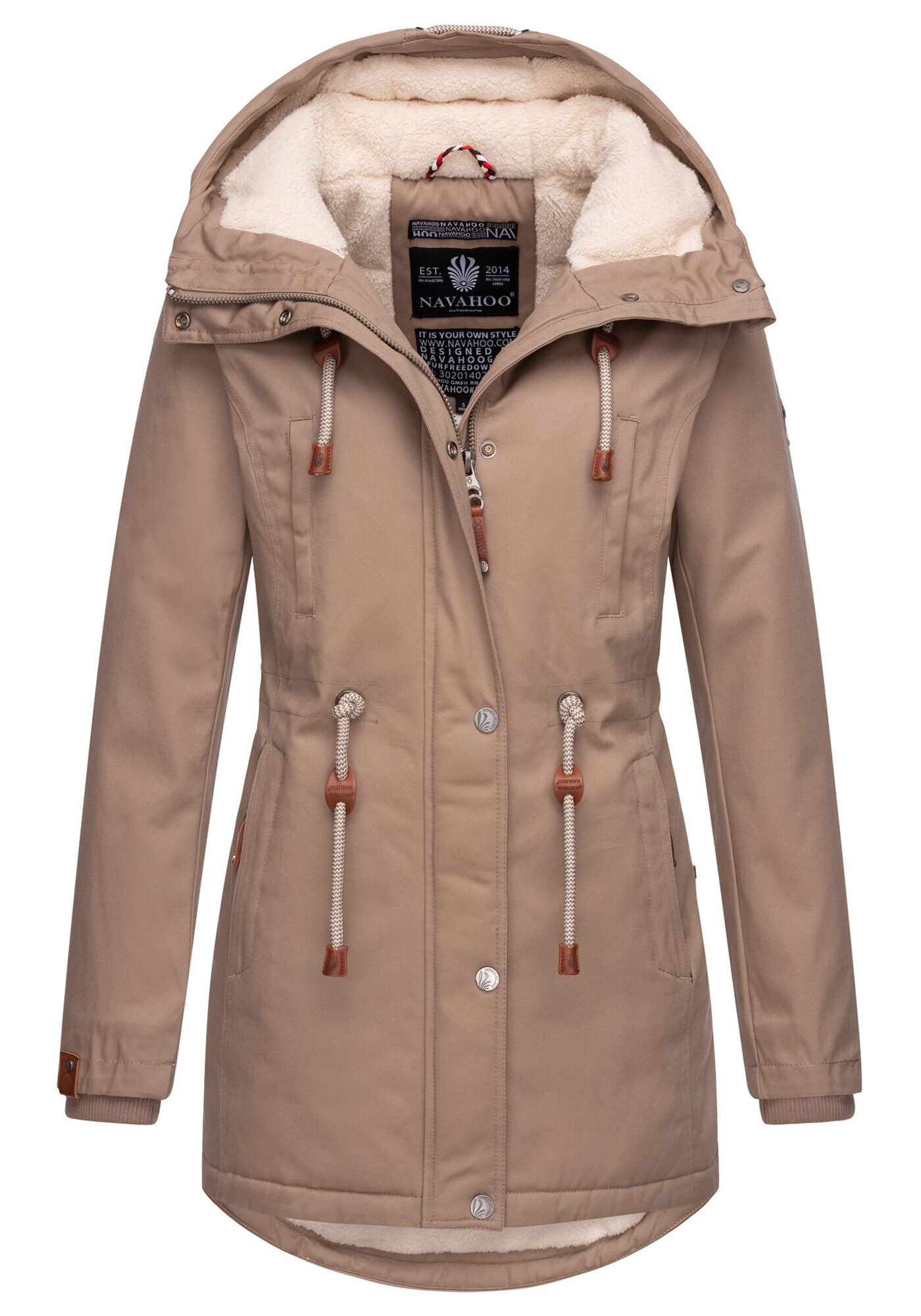 Navahoo Winterjacke »Ireliaa«, mit warmen Teddyfell