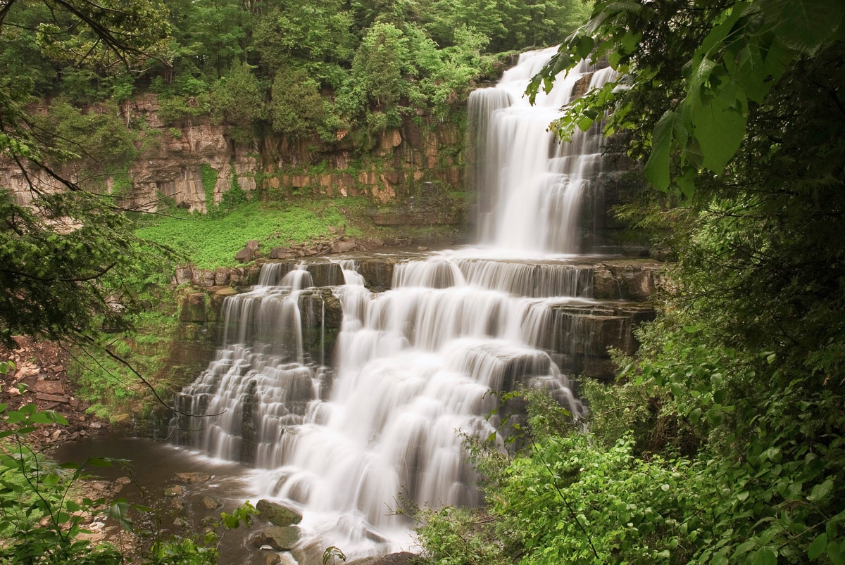 Papermoon "Wasserfall im Wald"
