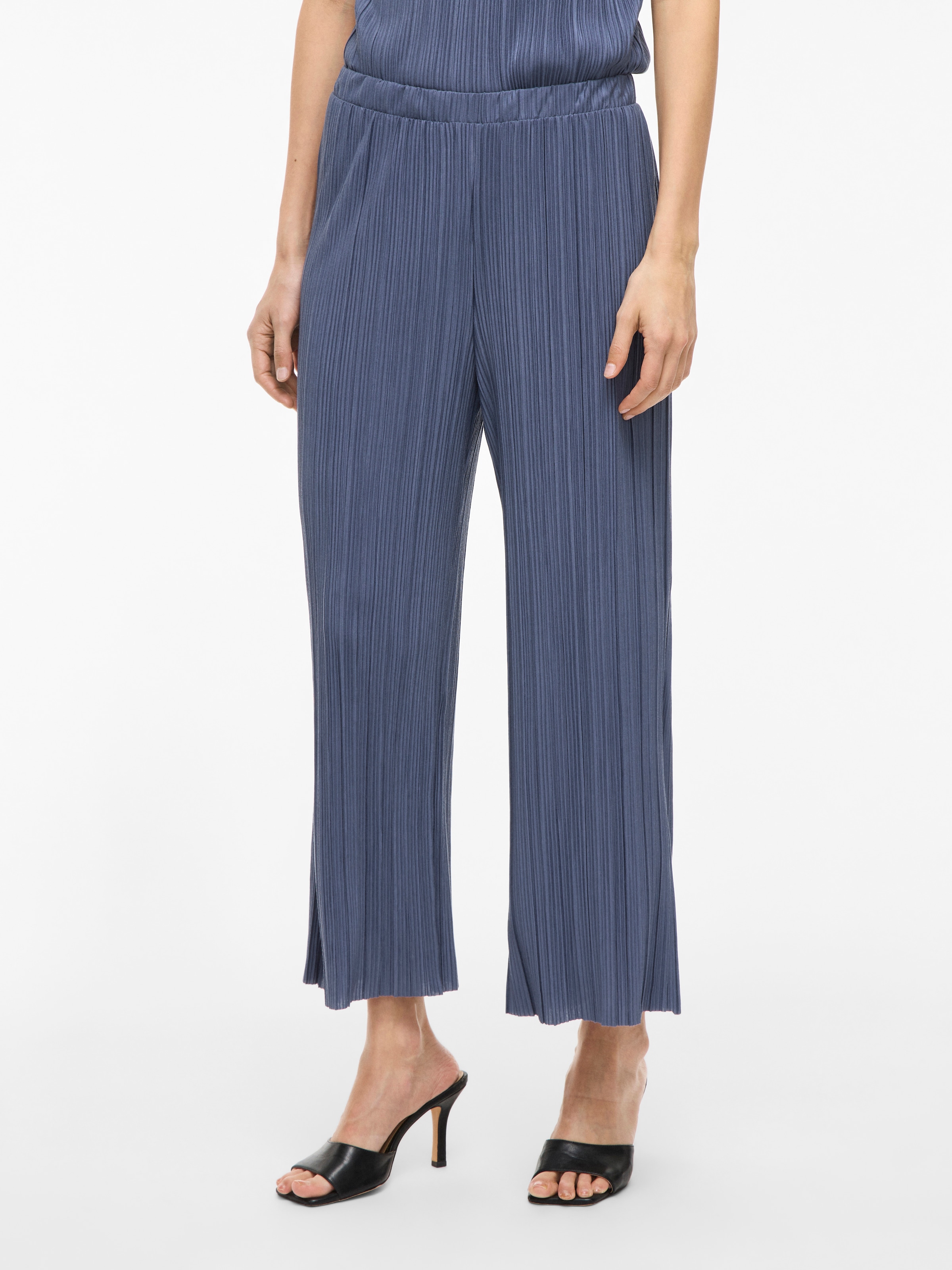 Vila "VIPLISA HW CULOTTE PANTS - NOOS" Sommerhose, plissierte Optik günstig online kaufen