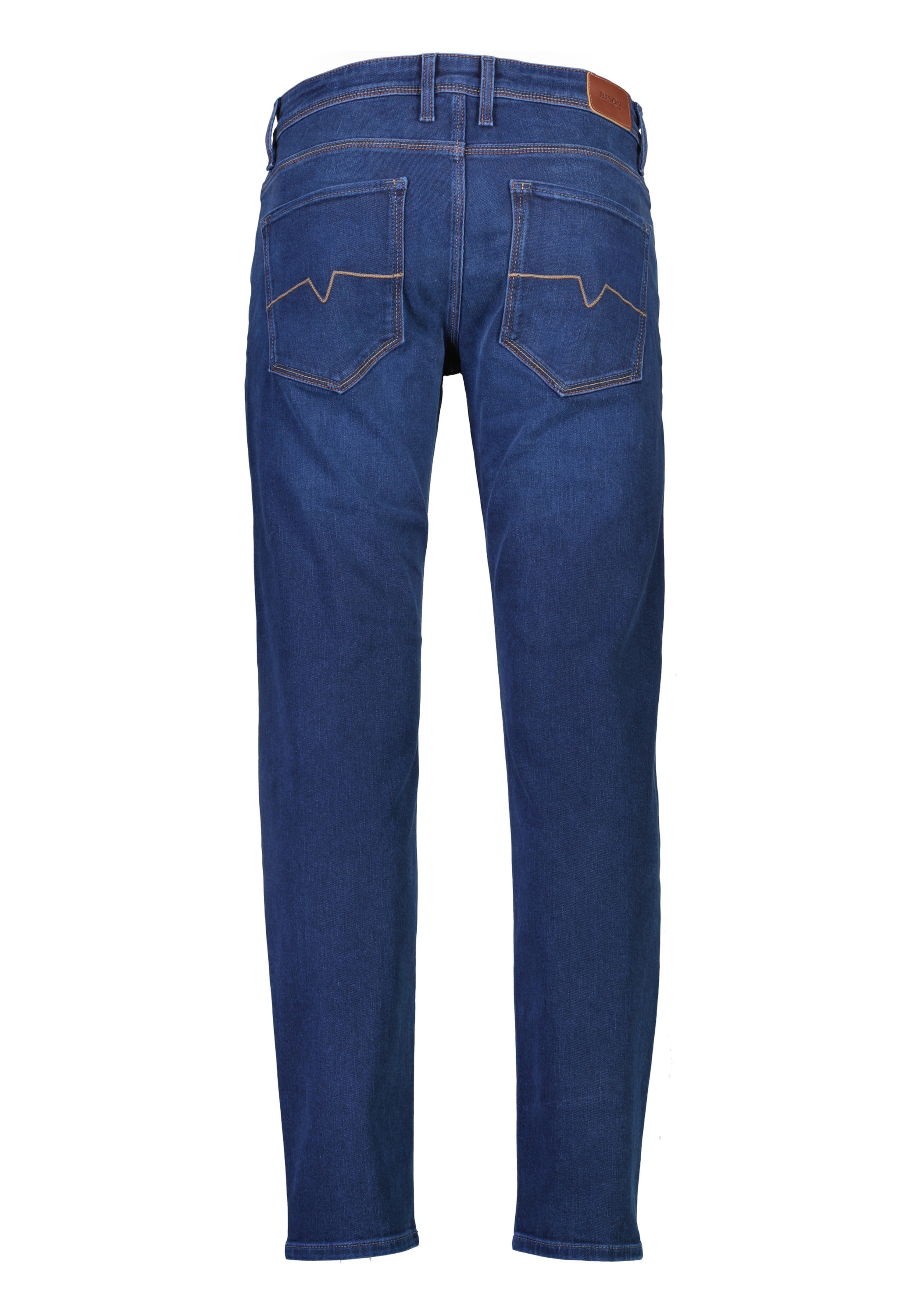 Bison Tapered Fit 5-Pocket Jeans Blue 40/34 2