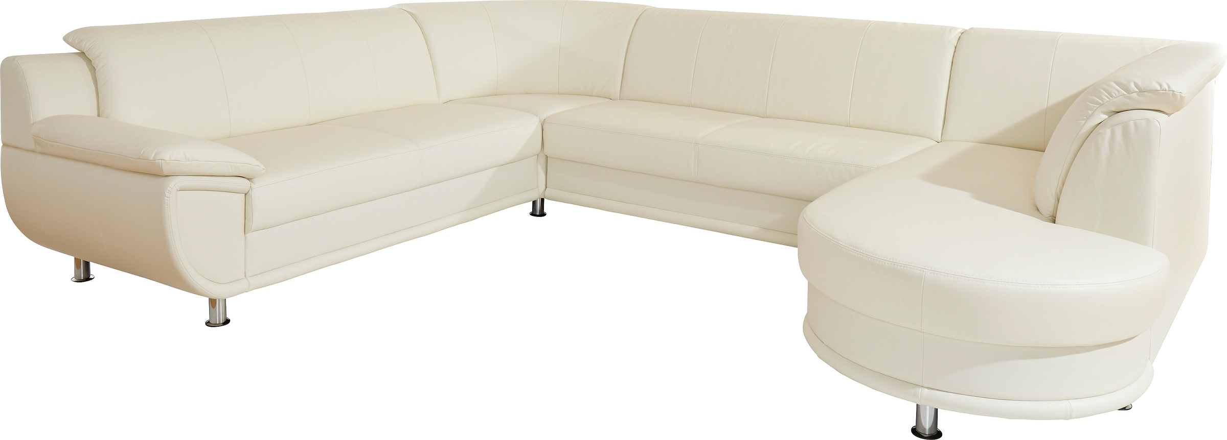 Thumbnail - TRENDMANUFAKTUR Wohnlandschaft "Rondo, U-Form" inkl.Federkern, wahlweise mit Bettfunktion