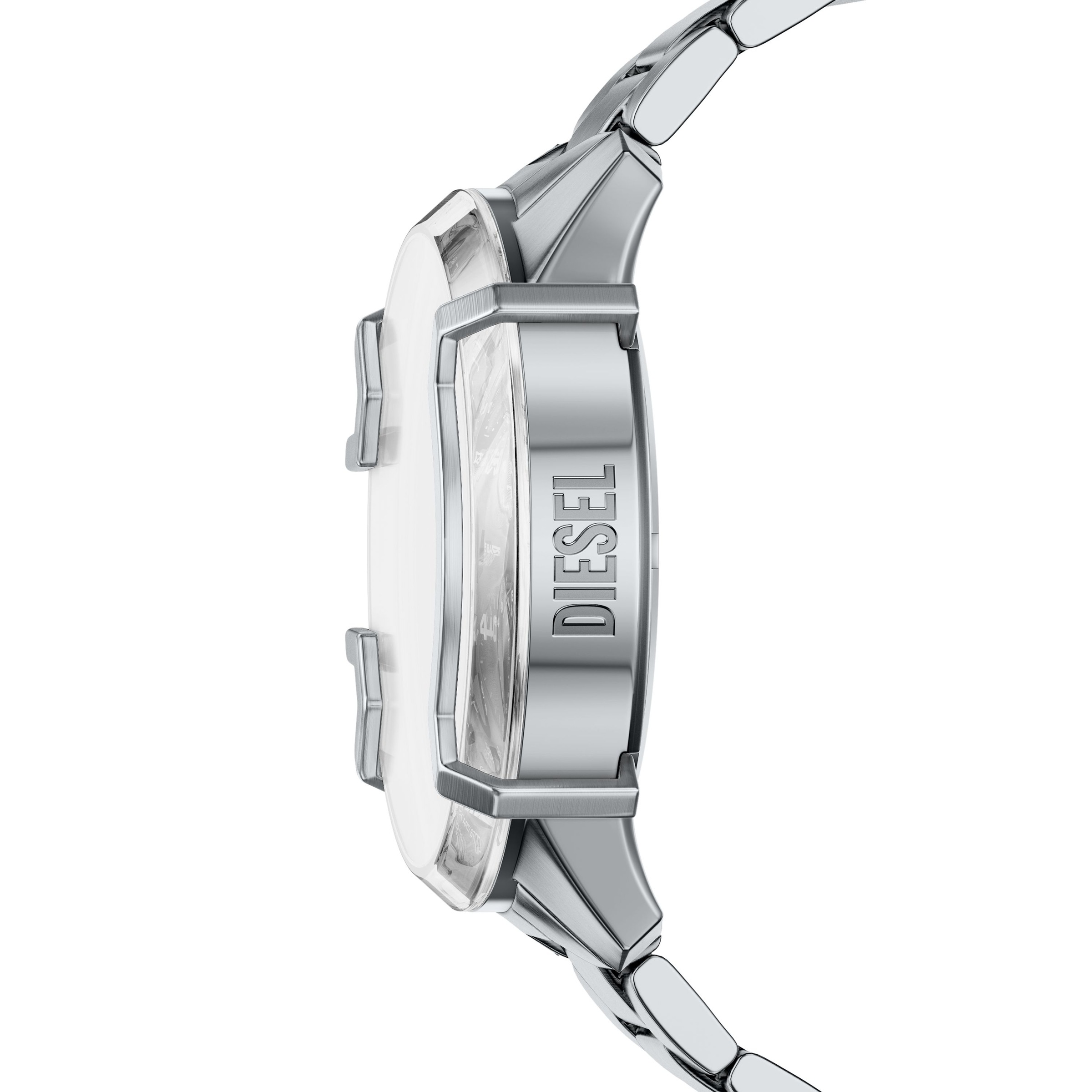 Diesel Chronograph »Griffed« Quarzuhr, Armbanduhr, Edelstahlarmband, analog, Tag, Stoppfunktion
