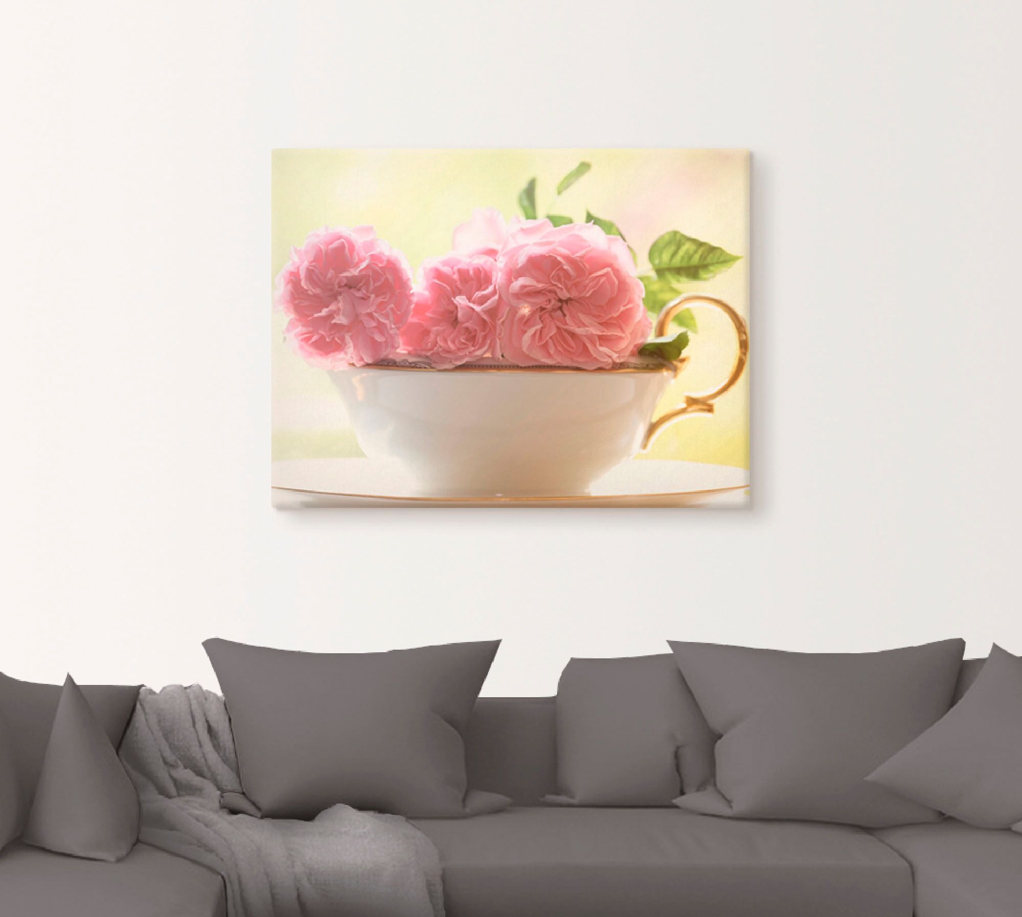 Artland Wandbild "Vintage Rosen" 1 Stk. tlg. als Leinwandbild, Poster, Wand günstig online kaufen