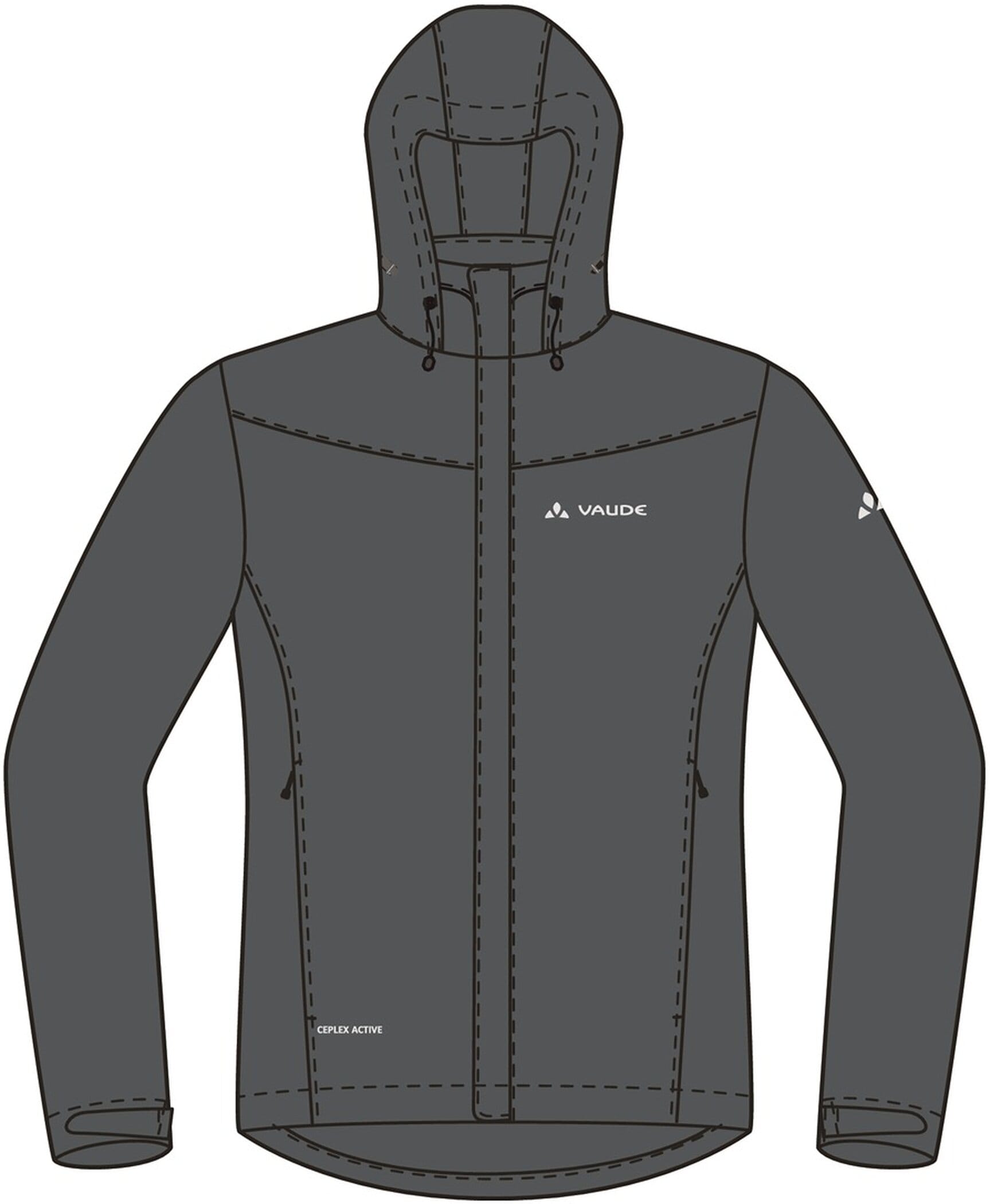 VAUDE Fahrradjacke »MEN'S ESCAPE BIKE LIGHT JACKET«, (1 St.), mit Kapuze