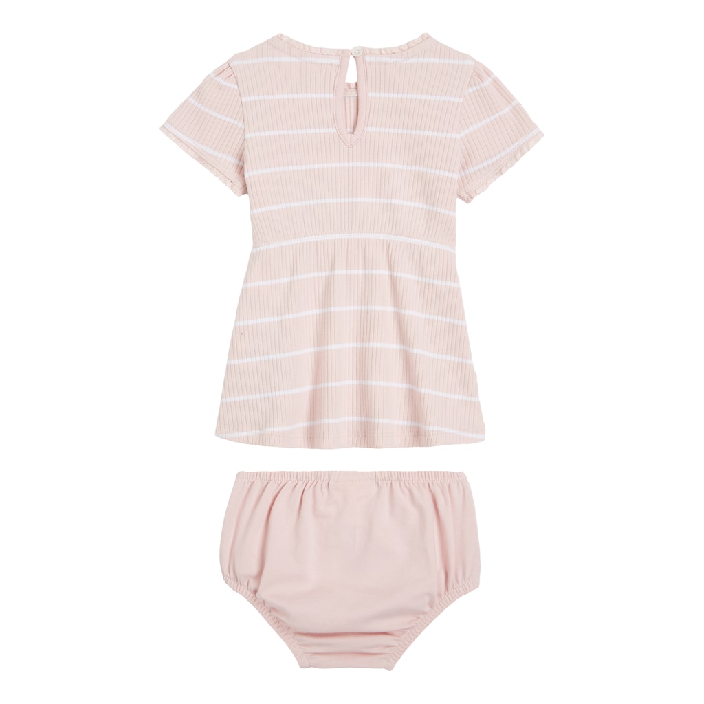 Tommy Hilfiger Minikleid »BABY STRIPED RIB DRESS S/S«, (2 tlg.)