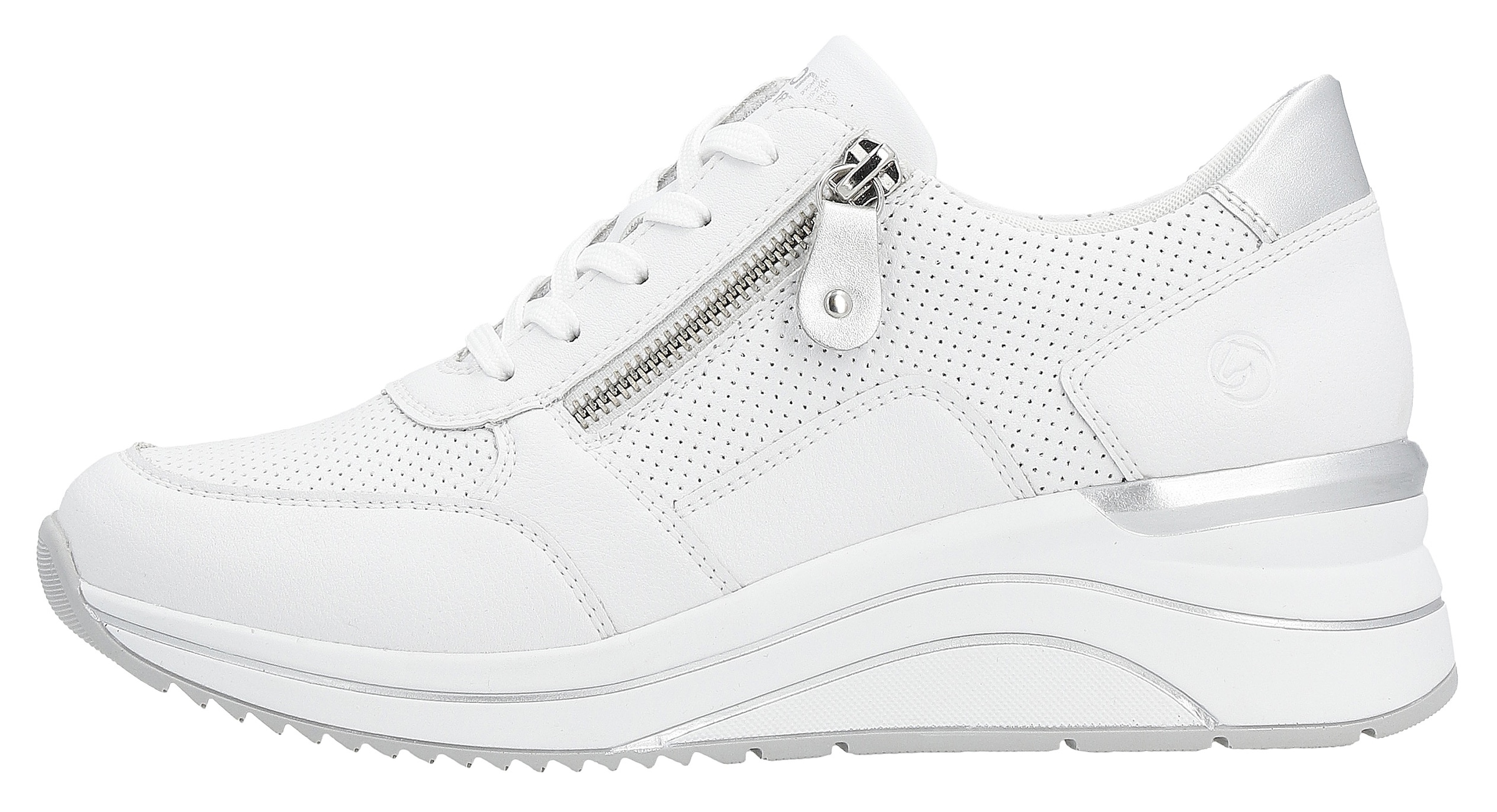 Remonte Keilsneaker, Freizeitschuh, Halbschuh, Schnürschuh mit Schaftrandpolsterung