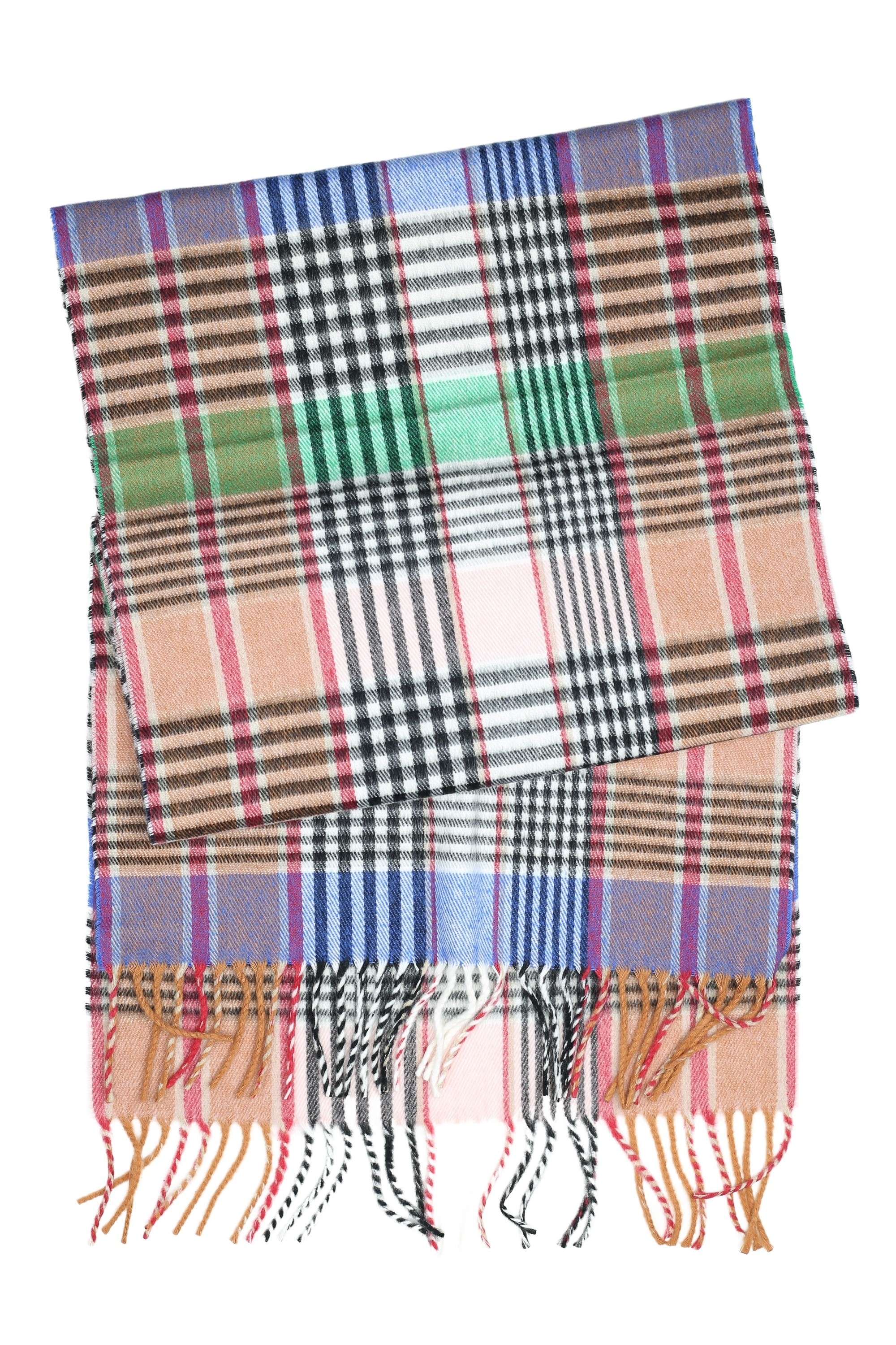 COLLEZIONE ALESSANDRO Wollschal "Karo Multi" 1 Stk. tlg. aus weich-flauschi günstig online kaufen