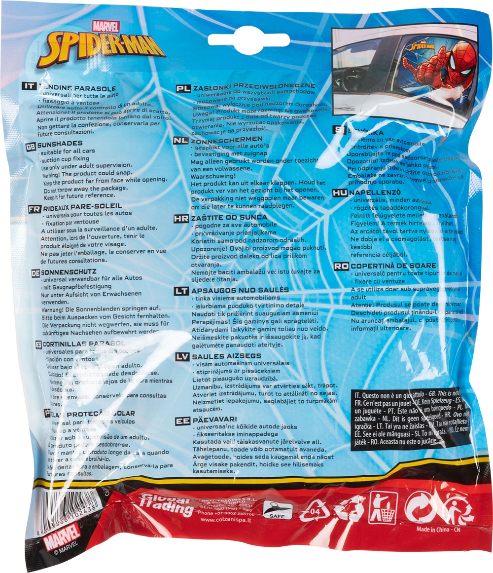 TataWay Autosonnenschutz »Spiderman 44x35 cm« mit UV-Schutz, für Auto-Seitenfenster