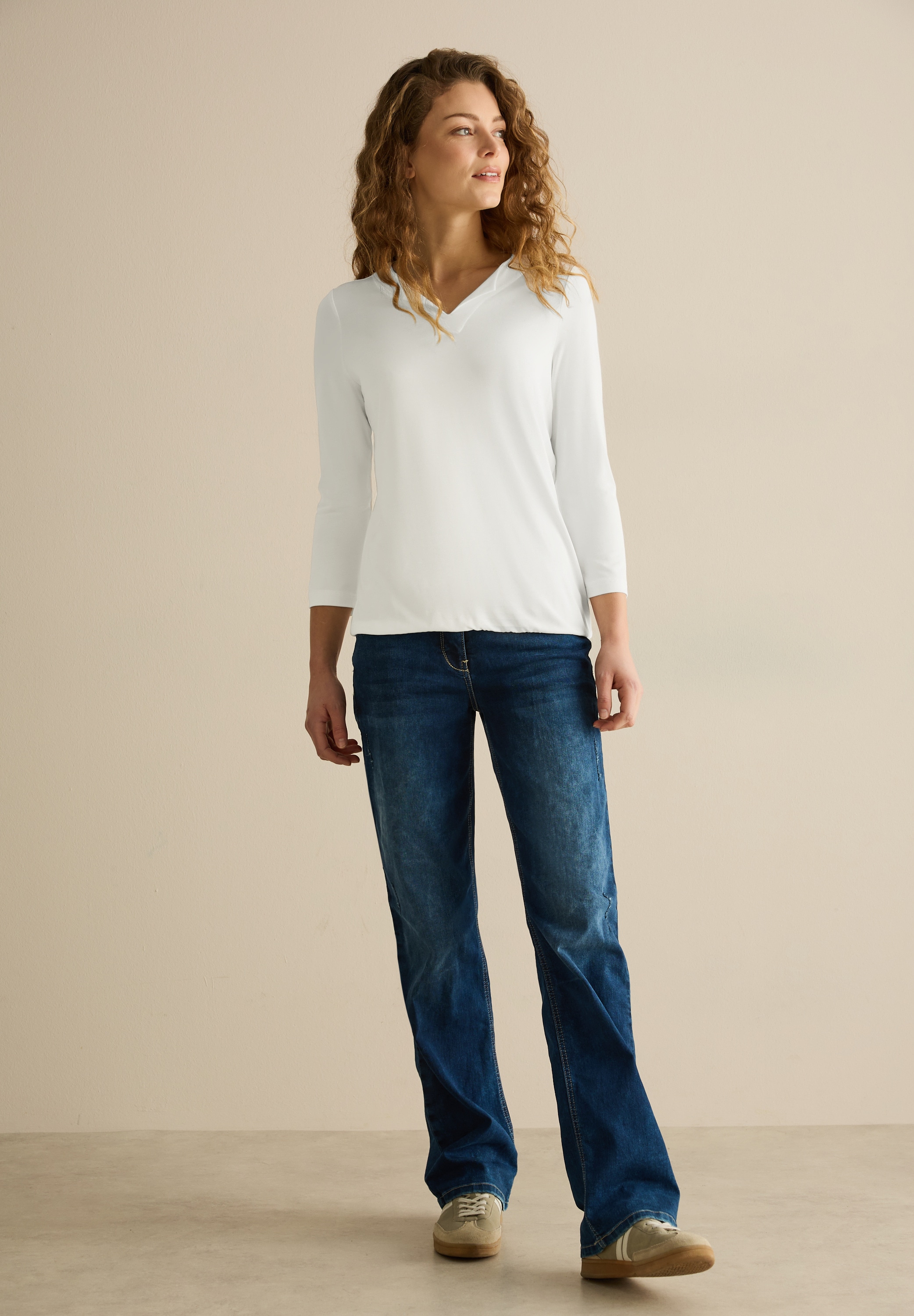 Cecil 3/4-Arm-Shirt, mit 3/4 Ärmeln