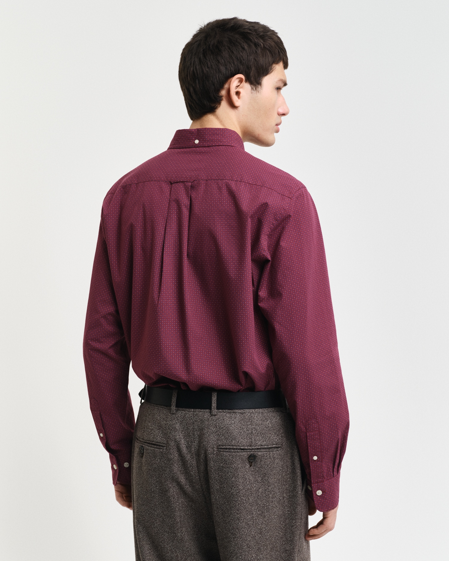 Gant Langarmhemd »REG MICRO PRINT SHIRT« mit einem dezenten, durchgehenden Mikro-Print