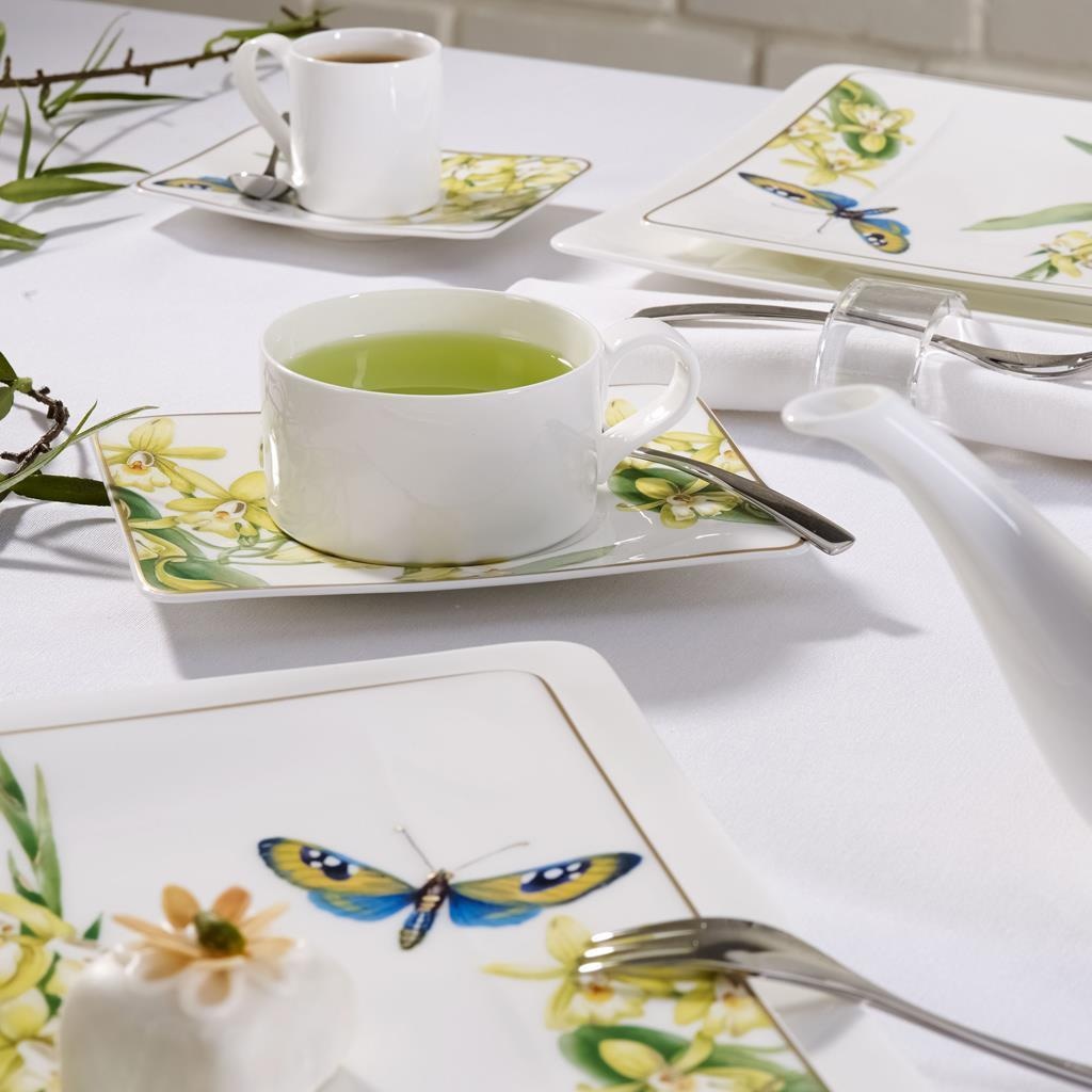 Villeroy & Boch Tasse »Espressotassen mit Untertassen Amazonia 60 ml 12er Set bunt« Handwäsche wird empfohlen