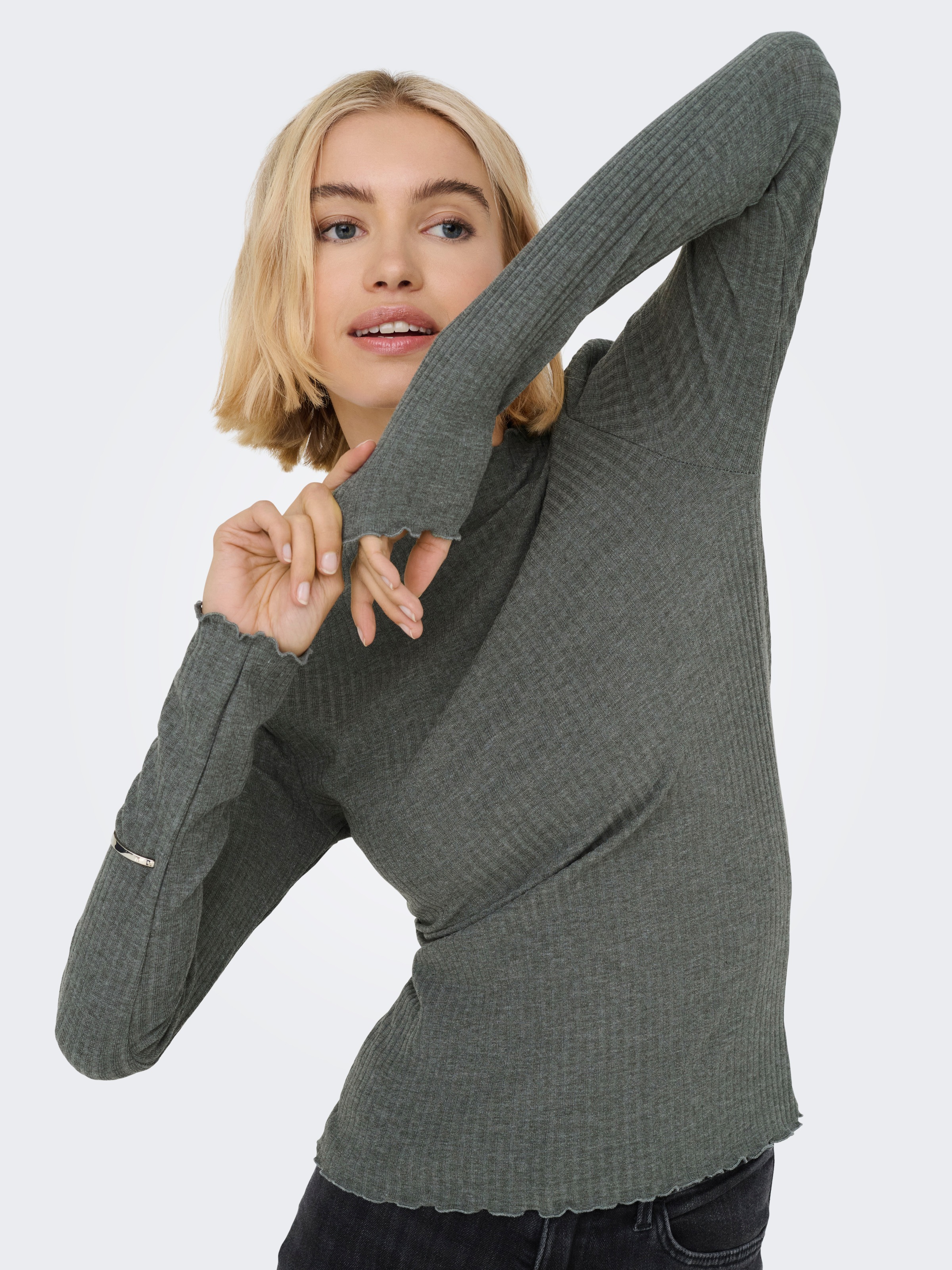 ONLY Langarmshirt "ONLEMMA L/S HIGH NECK TOP" günstig online kaufen