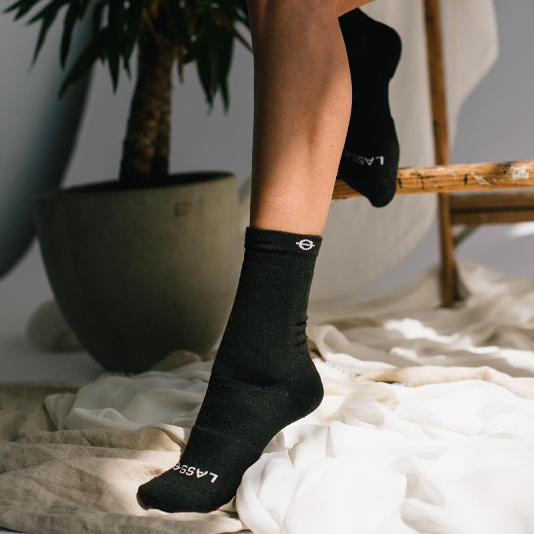 Lasso Gear Tennissocken »Lasso Gear LASSO CREW Performance Compression Socks Black«