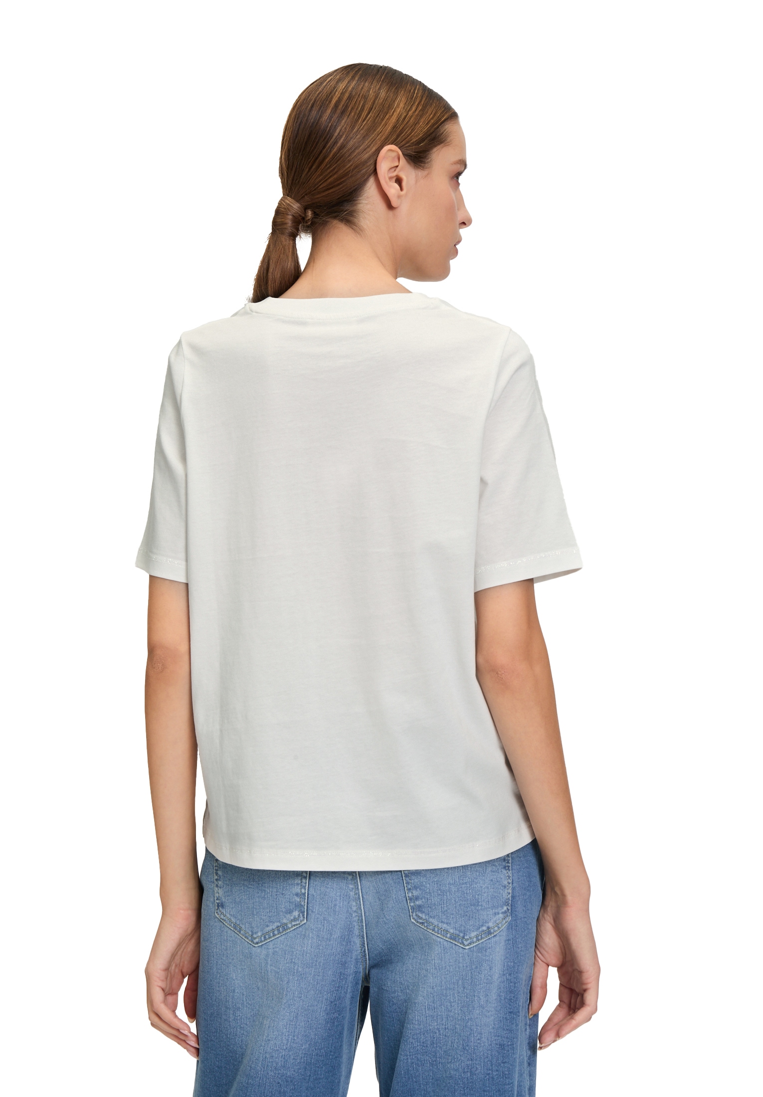 Cartoon Kurzarmshirt »Cartoon Damen Printshirt mit Rundhalsausschnitt«, (1 tlg.), Placement