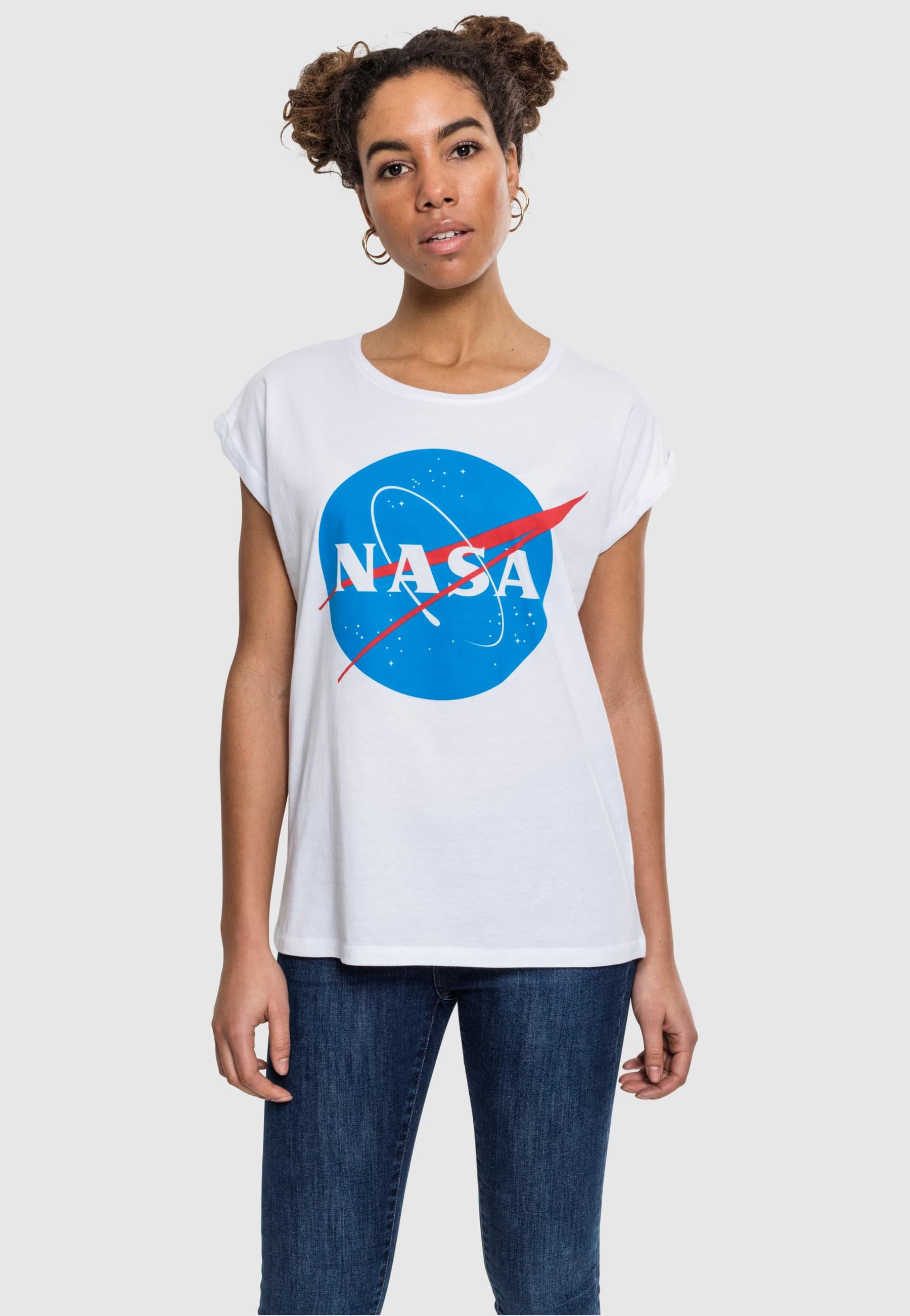 MisterTee T-Shirt »MisterTee Damen Ladies NASA Insignia Tee«, (1 tlg.)