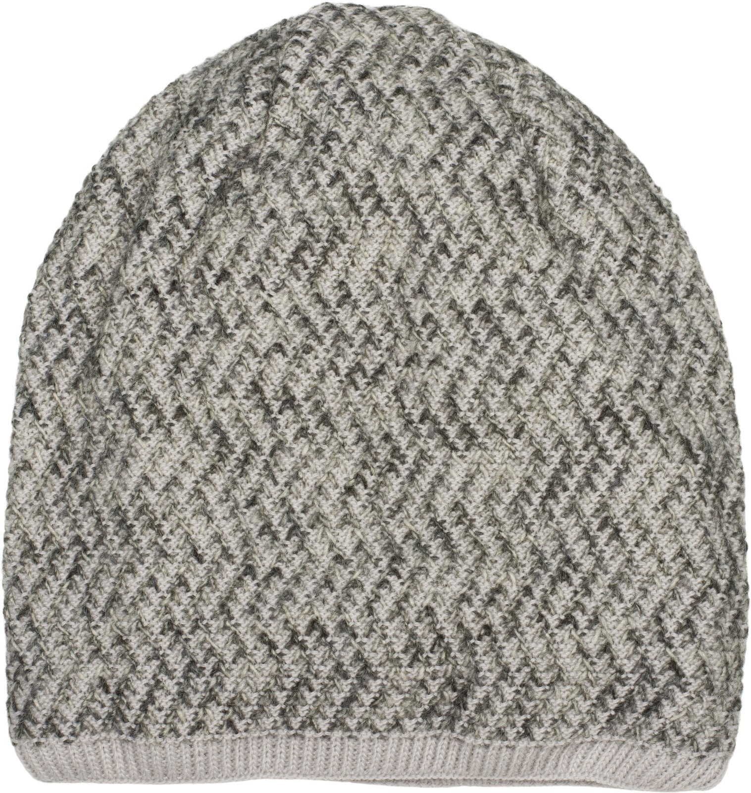 styleBREAKER Strickmütze "Strick Beanie Mütze Dreieck Bunt mit Thermo-Fleec günstig online kaufen