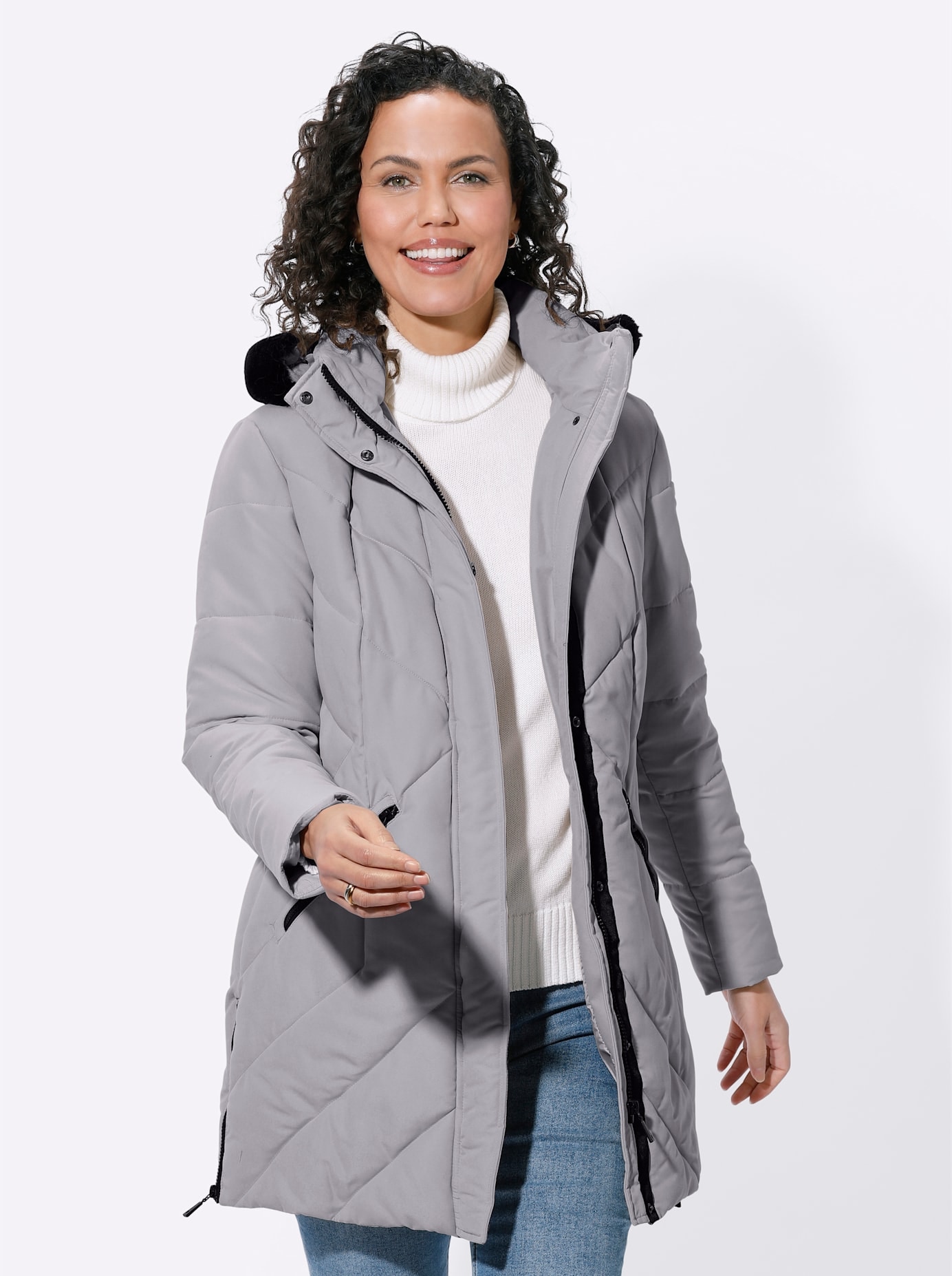 Casual Looks Steppjacke, mit Kapuze