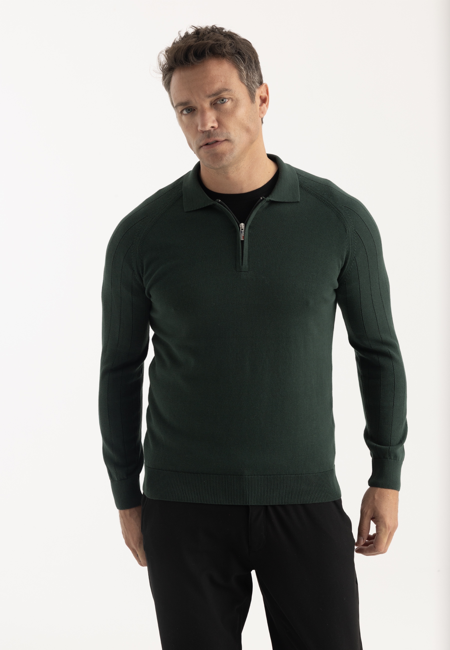 Felix Hardy Polokragenpullover »Pullover mit Polokragen und Reißverschluss«
