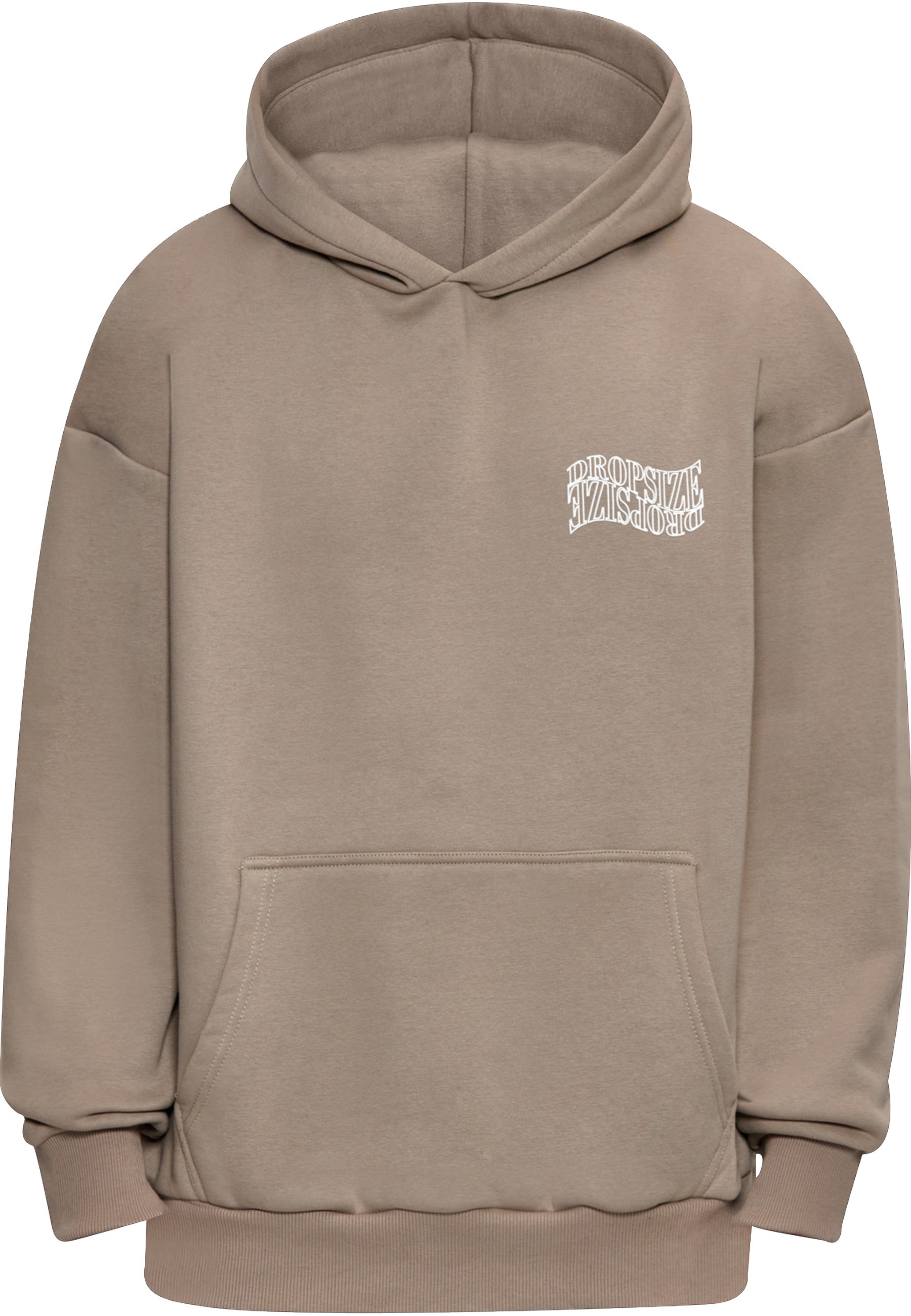 Dropsize Kapuzensweatshirt "Dropsize Herren Dropsize Heavy Oversize Mirrored Logo Hoodie", 1 Stk.