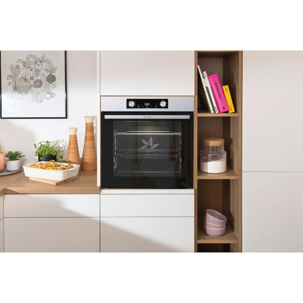 GORENJE Backofen-Set »Steam Set«, BOS6737E06X, mit 1-fach-Teleskopauszug