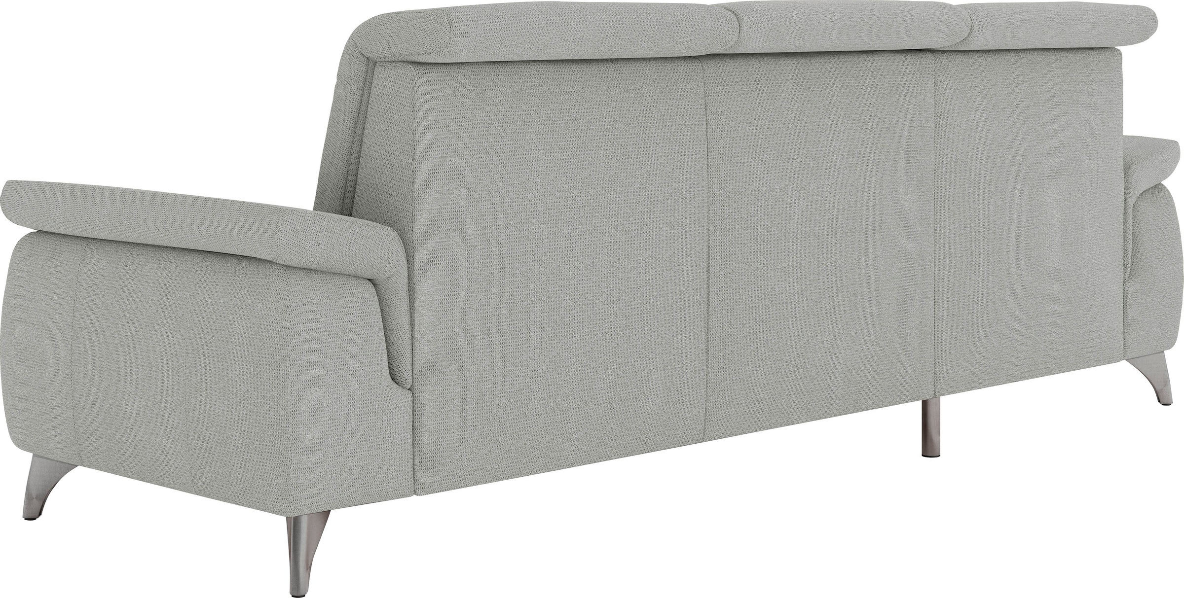 Ecksofa SIT & MORE "Astoria L-Form", grau (hellgrau), B:260cm H:91cm T:175cm, 100% Polyester, Sofas, Ecksofa, wahlweise mit motorischer Relaxfunktion 9