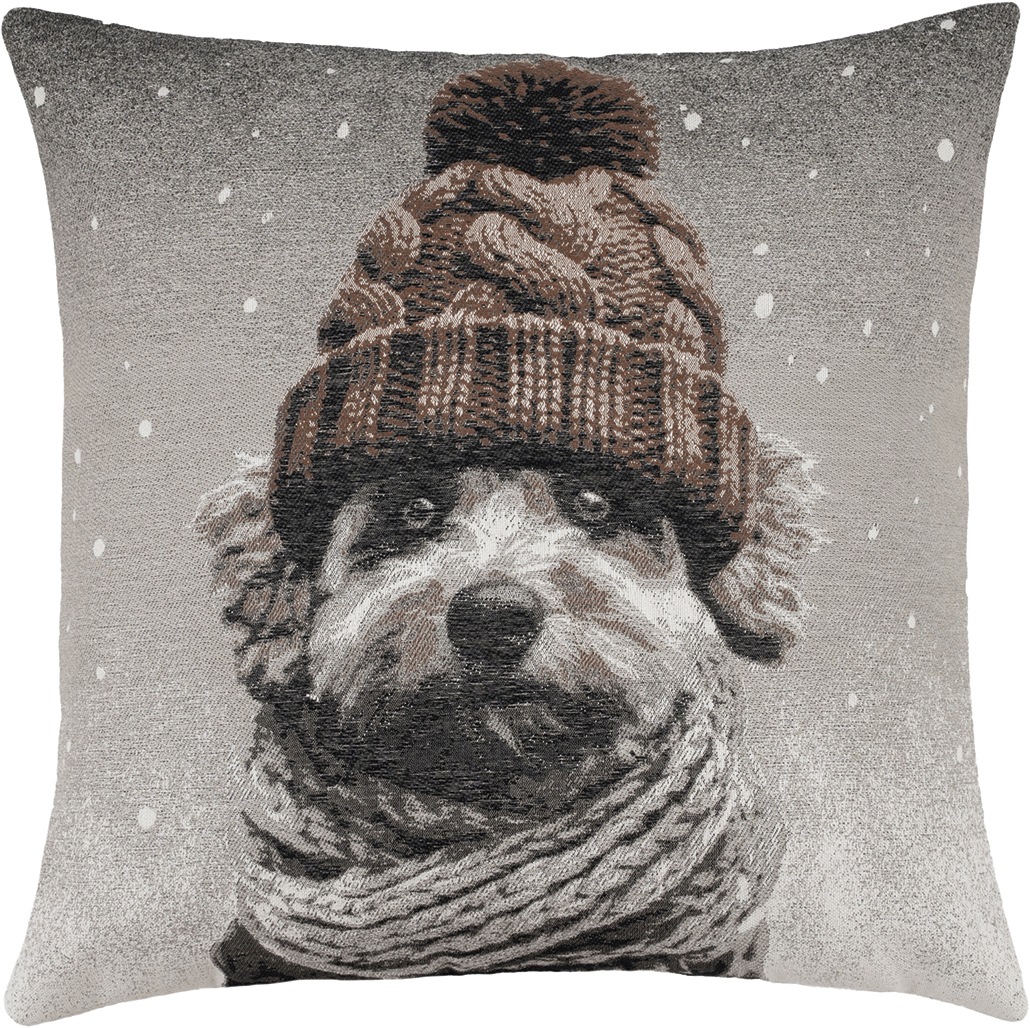 PAD Dekokissen "CLAUS" Weihnachtsmann-Motiv für Freude, Geschenke und Weihnachtsmagie