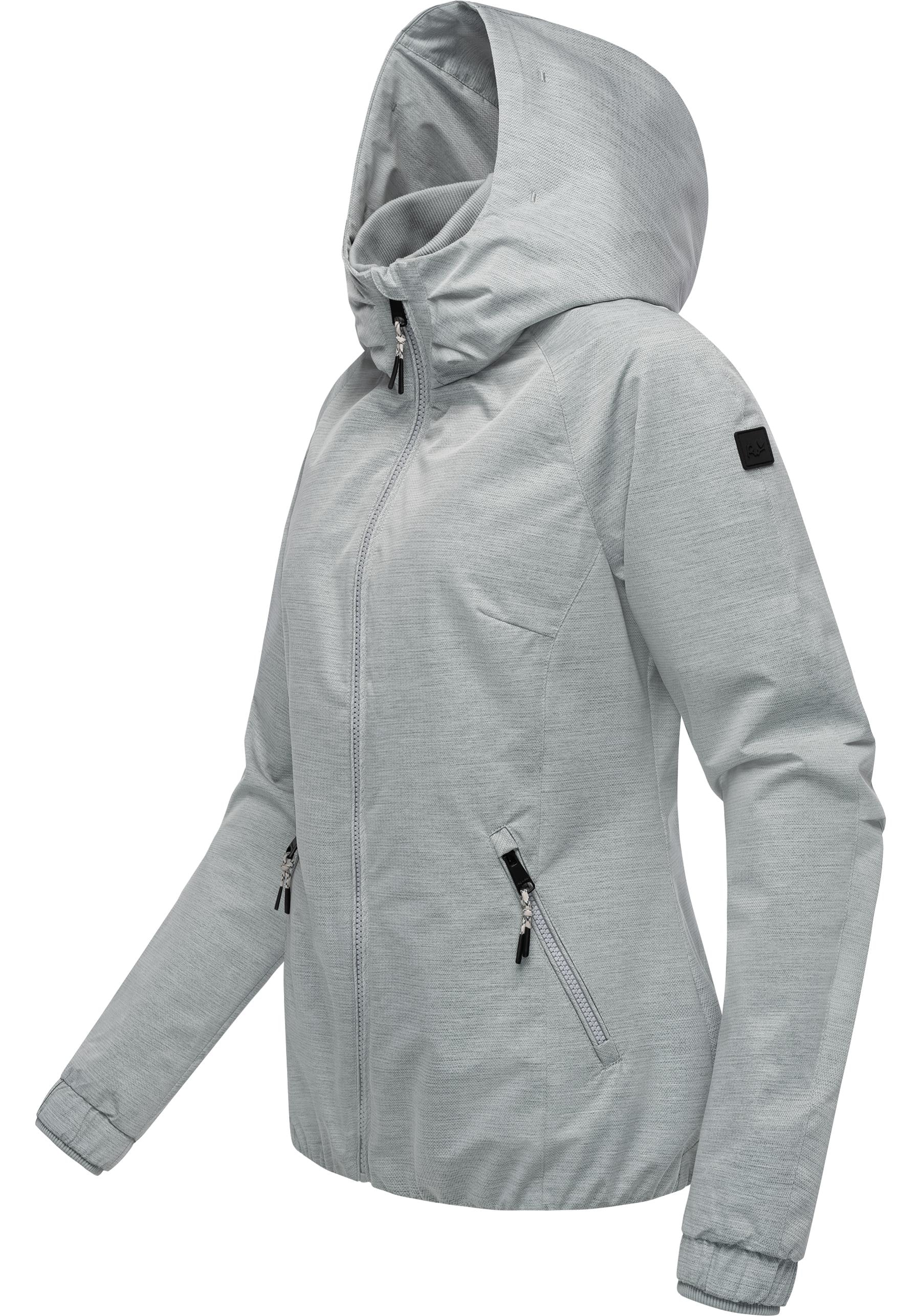 Ragwear Outdoorjacke »Dizzie Tech«, mit Kapuze, Wasserdichte Damen Übergangsjacke mit großer Kapuze