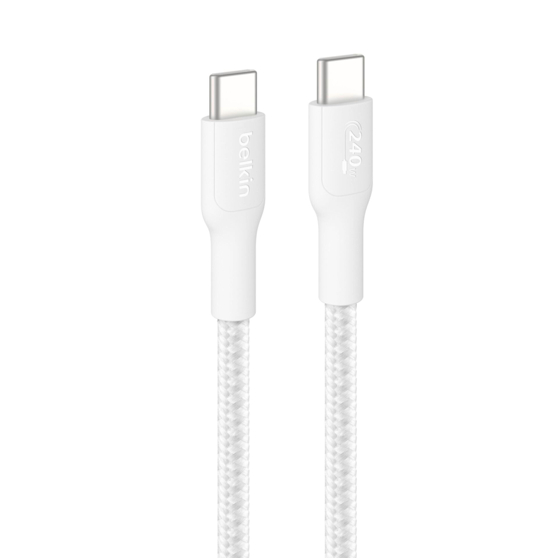 BELKIN USB-Kabel "BoostCharge Pro geflochtenes USB-C-/USB-C-Kabel (240 W)", 300cmcm, weiß, Kabel