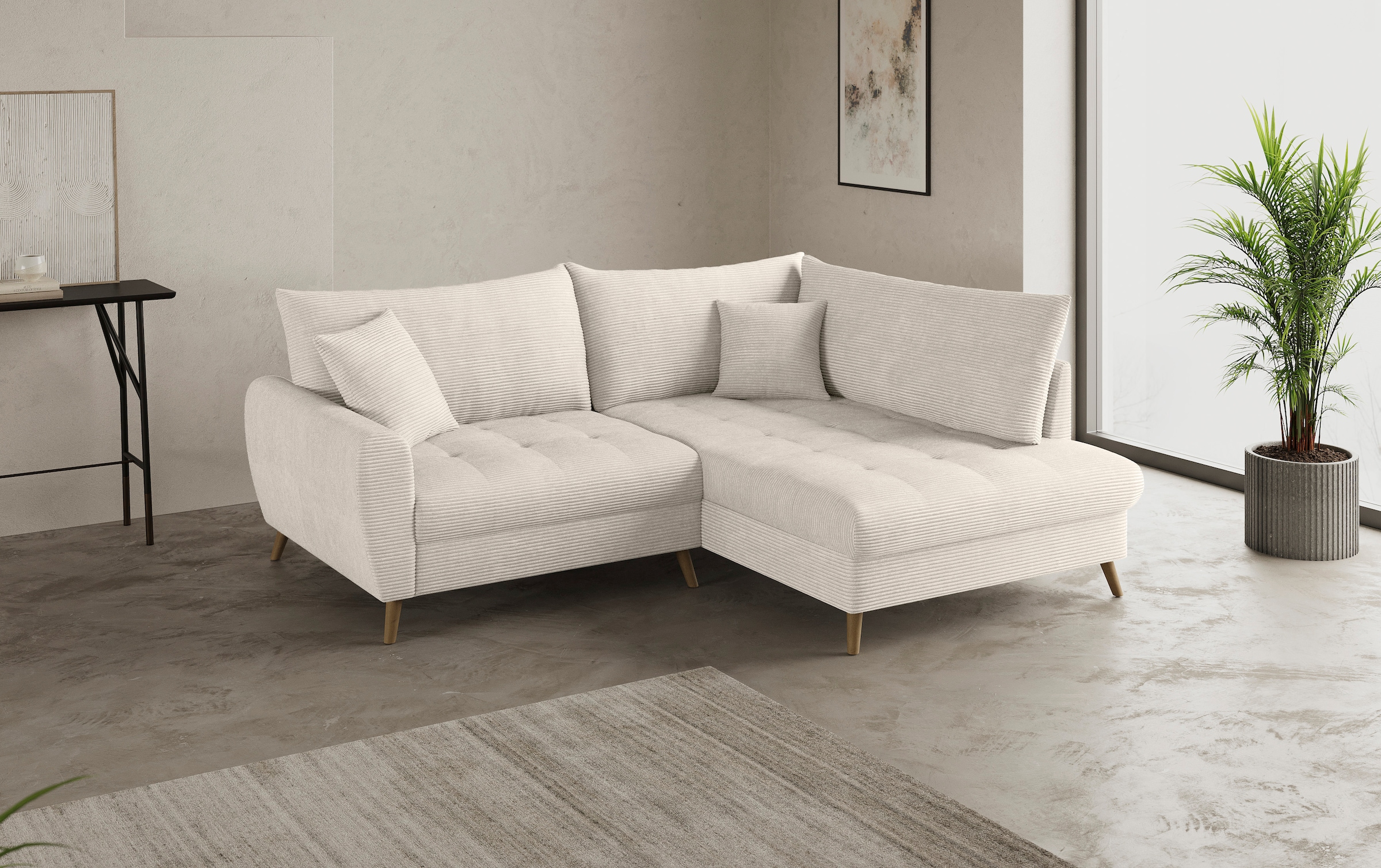 Home affaire Ecksofa "Blackburn II, L-Form", Mit Kaltschaumpolsterung bis 1 günstig online kaufen