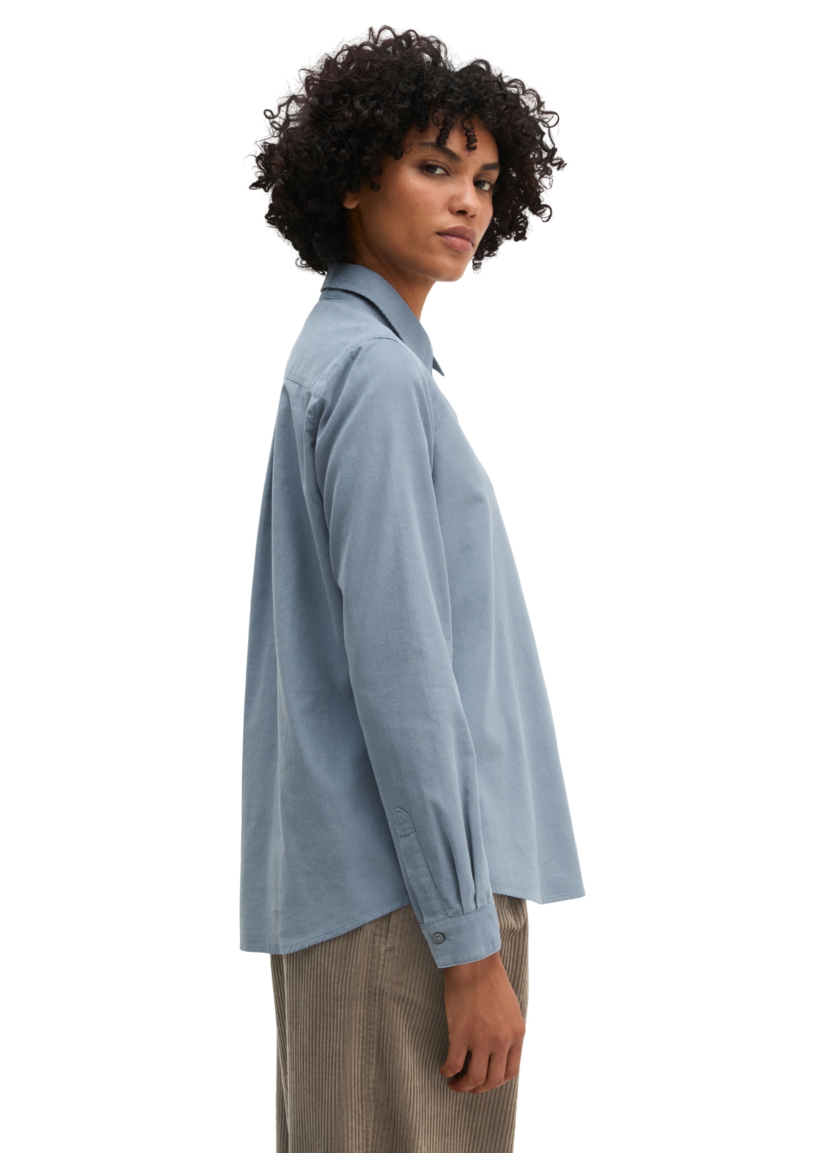 Marc O'Polo Langarmbluse »in samtiger Cord-Qualität«
