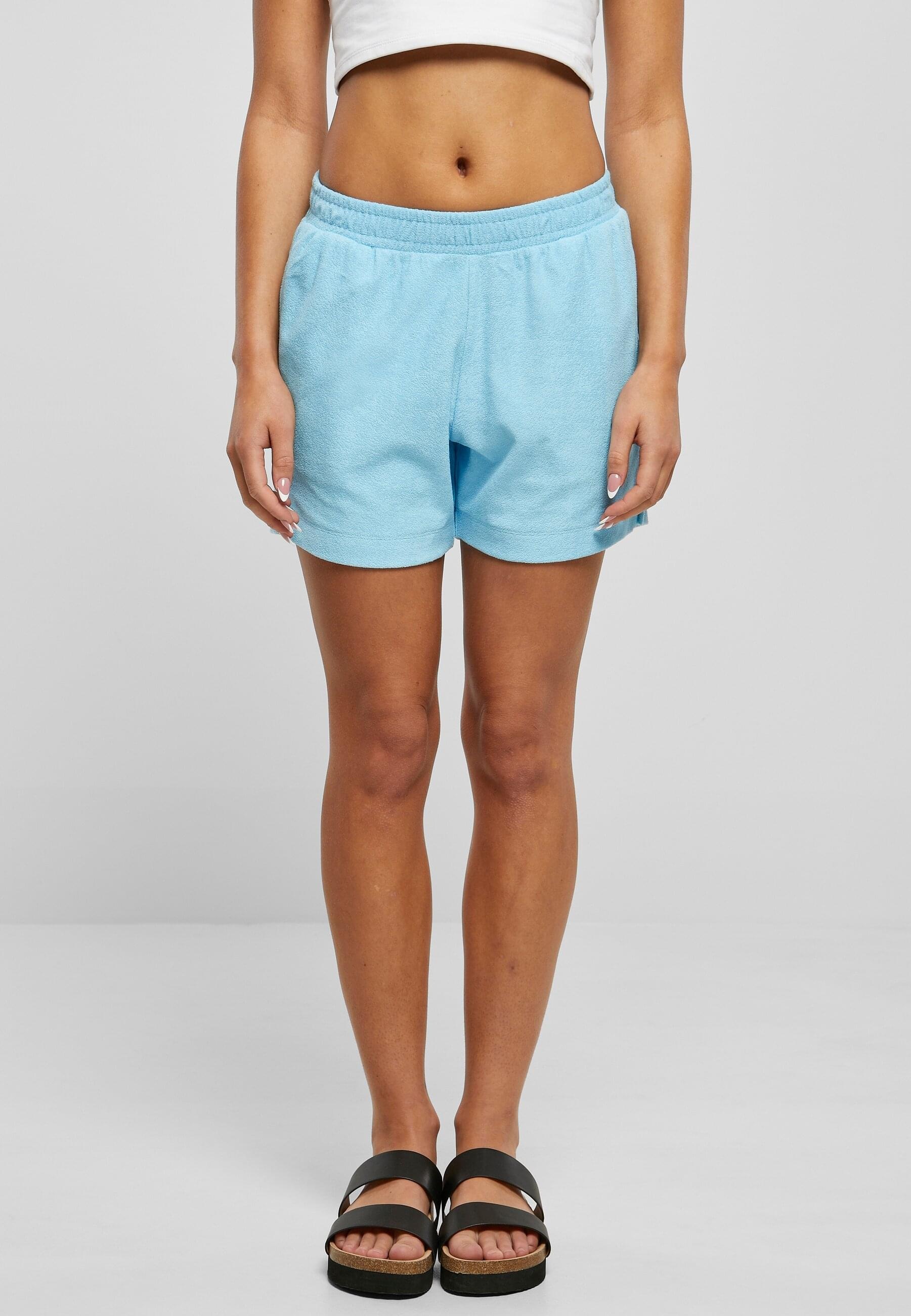 URBAN CLASSICS Shorts »Urban Classics Damen Ladies Towel Shorts«, (1 tlg.)