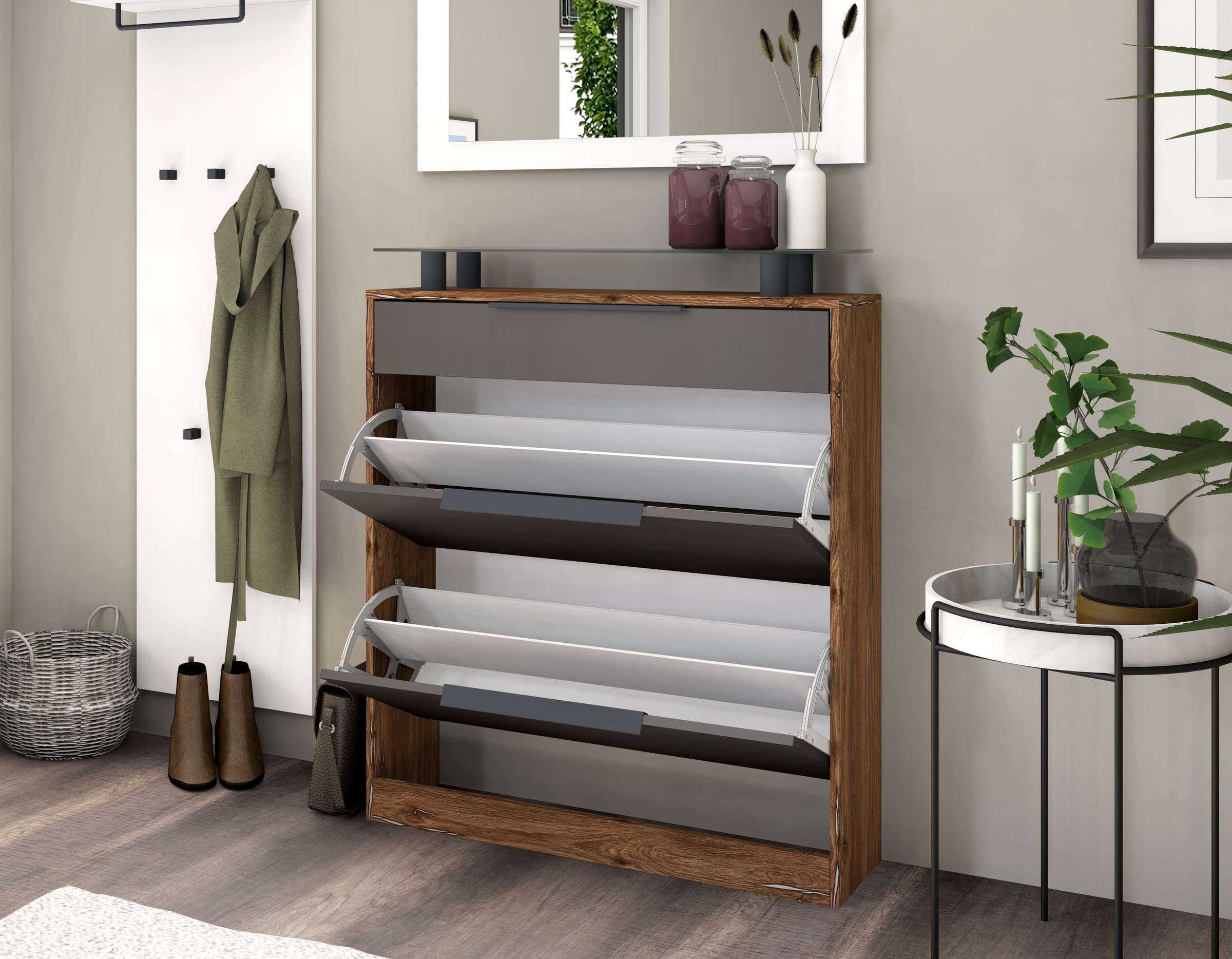 Thumbnail - borchardt Möbel Garderoben-Set "Tom" 3 Stk. tlg.